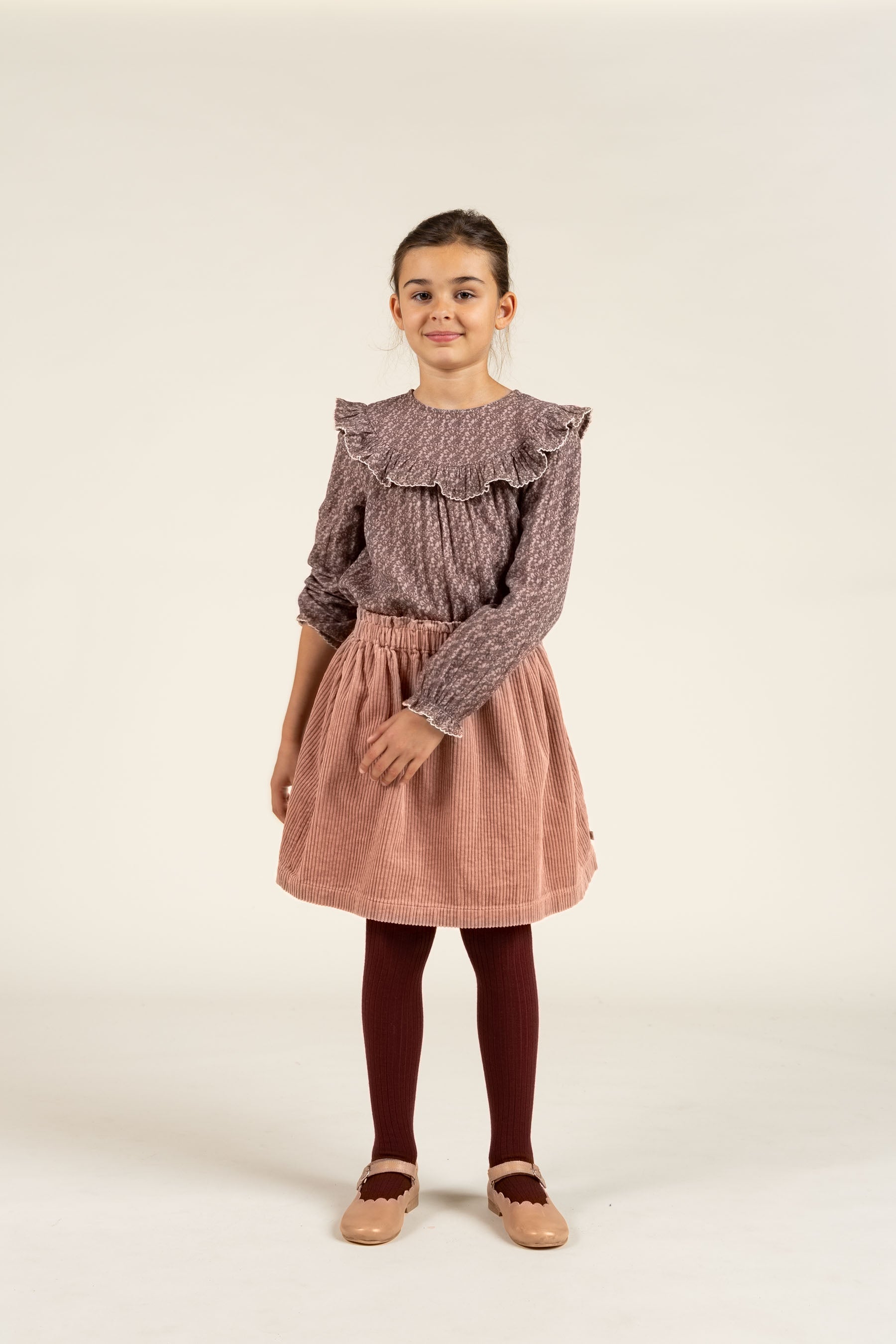 Gewaagde Corduroy Rok - Tween - Rose | 100623 Margot