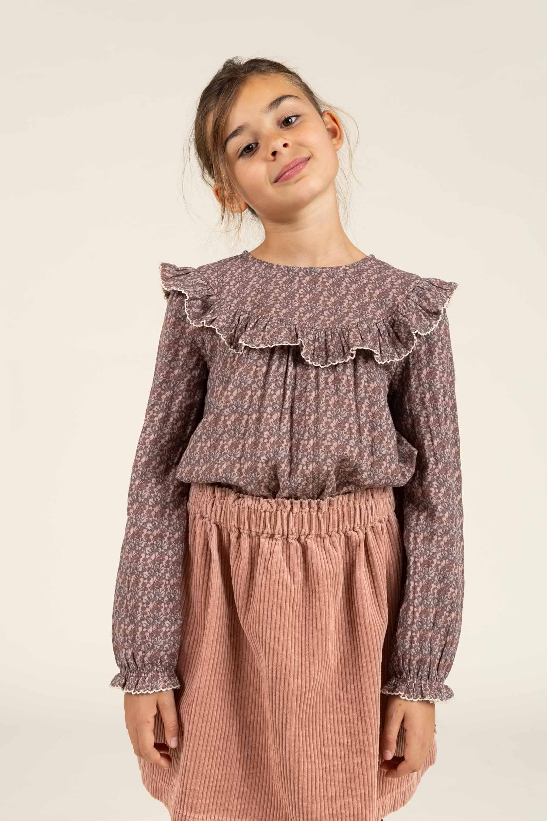 Gewaagde Corduroy Rok - Tween - Rose | 100623 Margot