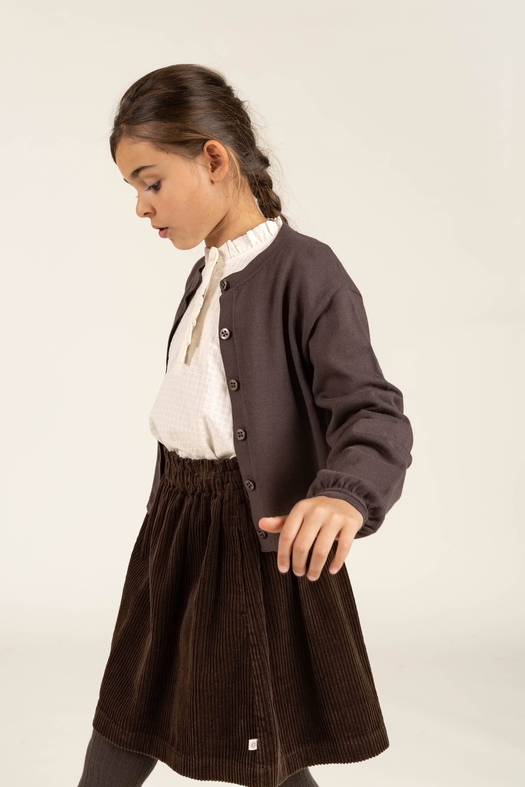Katoenen blouse met klep - Tween - Off White | 100880 Claire