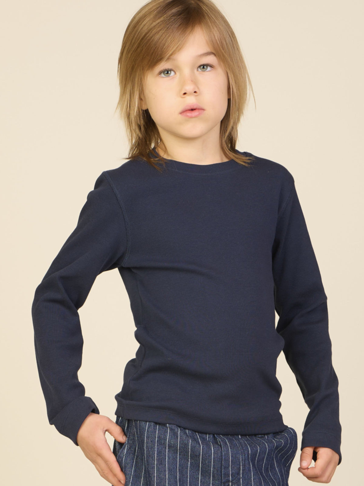 Geribd langarmshirt Tween - Navy | 101598 Conrad