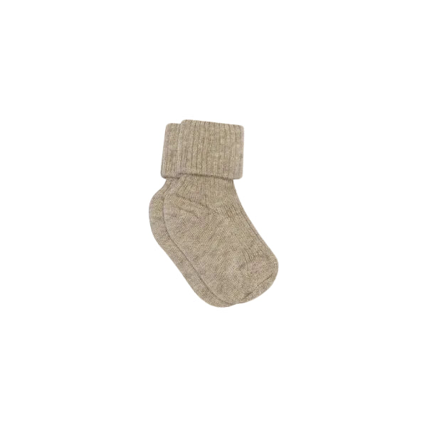 MP Geribde wollen sokken Kids - Beige Melange | 101729 MP 589