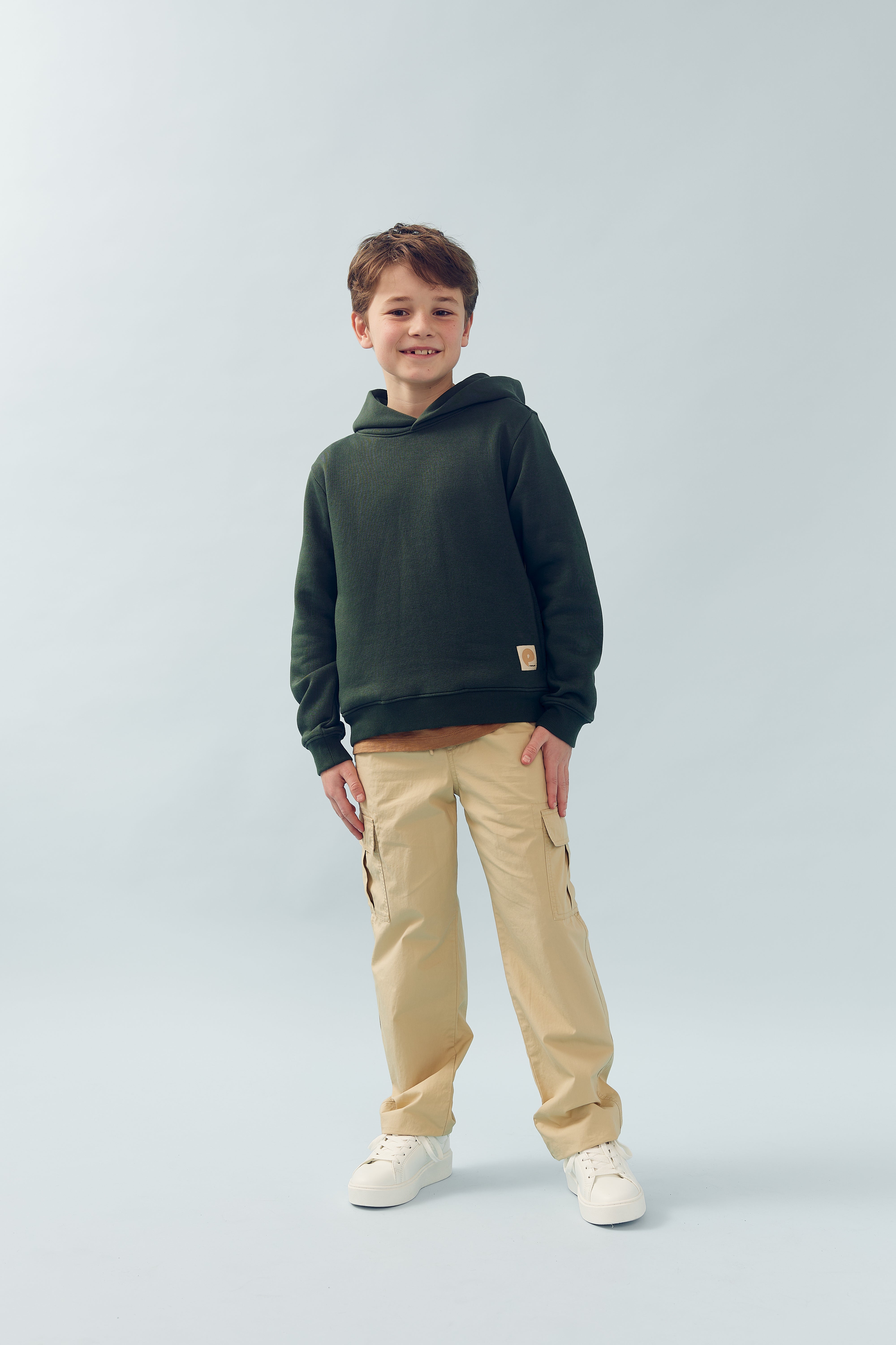 Poplin cargobroek - Tween - Beige | 100350 Sixten
