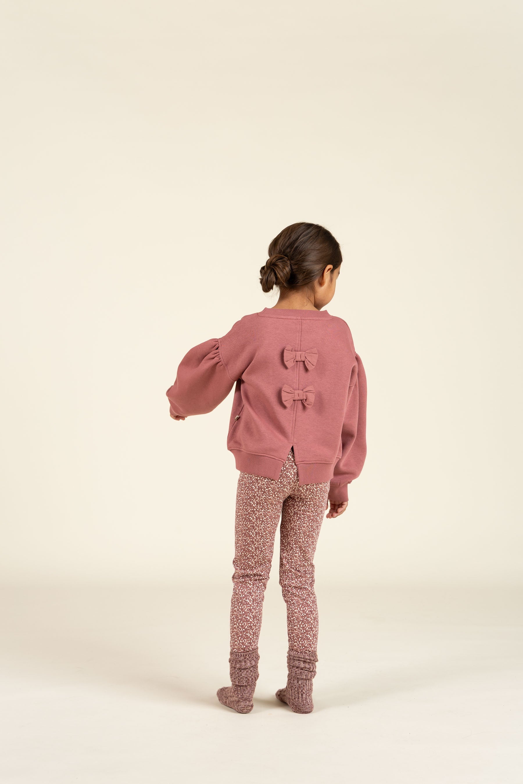 Sweatshirt met strikdetail - Kids - Vintage Red | 100812 Ruth