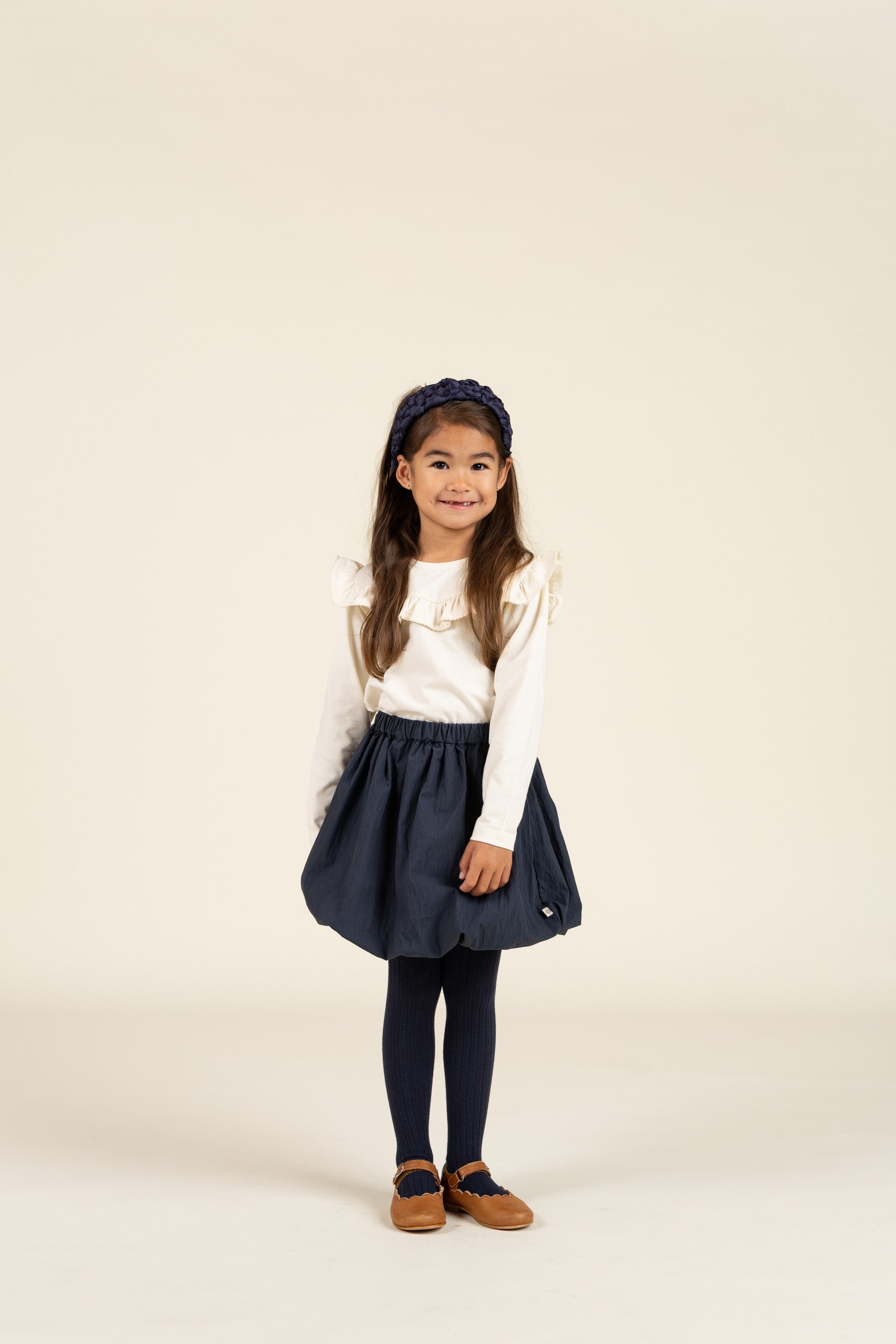 Jersey blouse met ruches - Kids - Off White | 100862 Talia