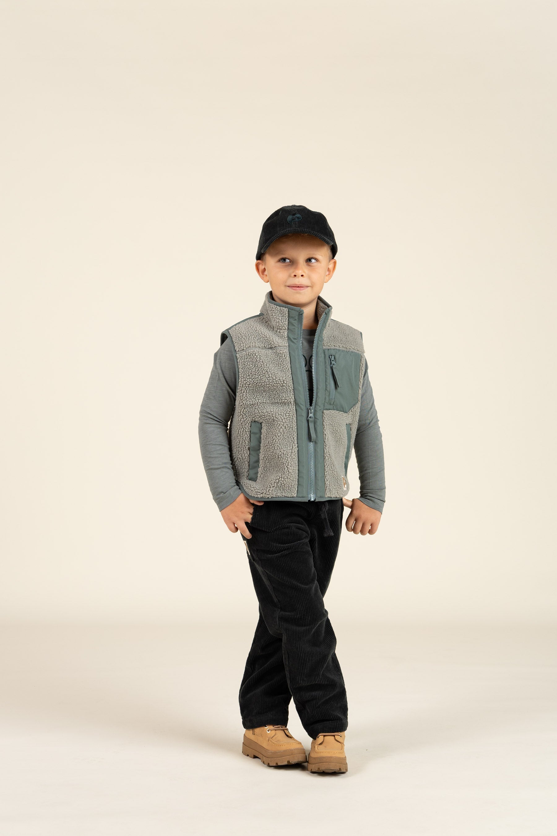 Corduroy broek met koord - Kids - Forest Green | 100600 Jace