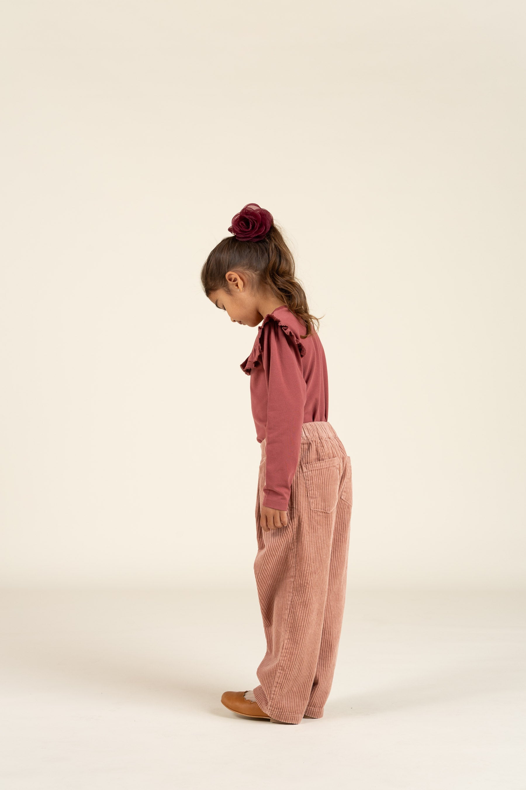 Gewaagde Corduroy Pull-on Broek - Kids - Rose | 100620 Margot