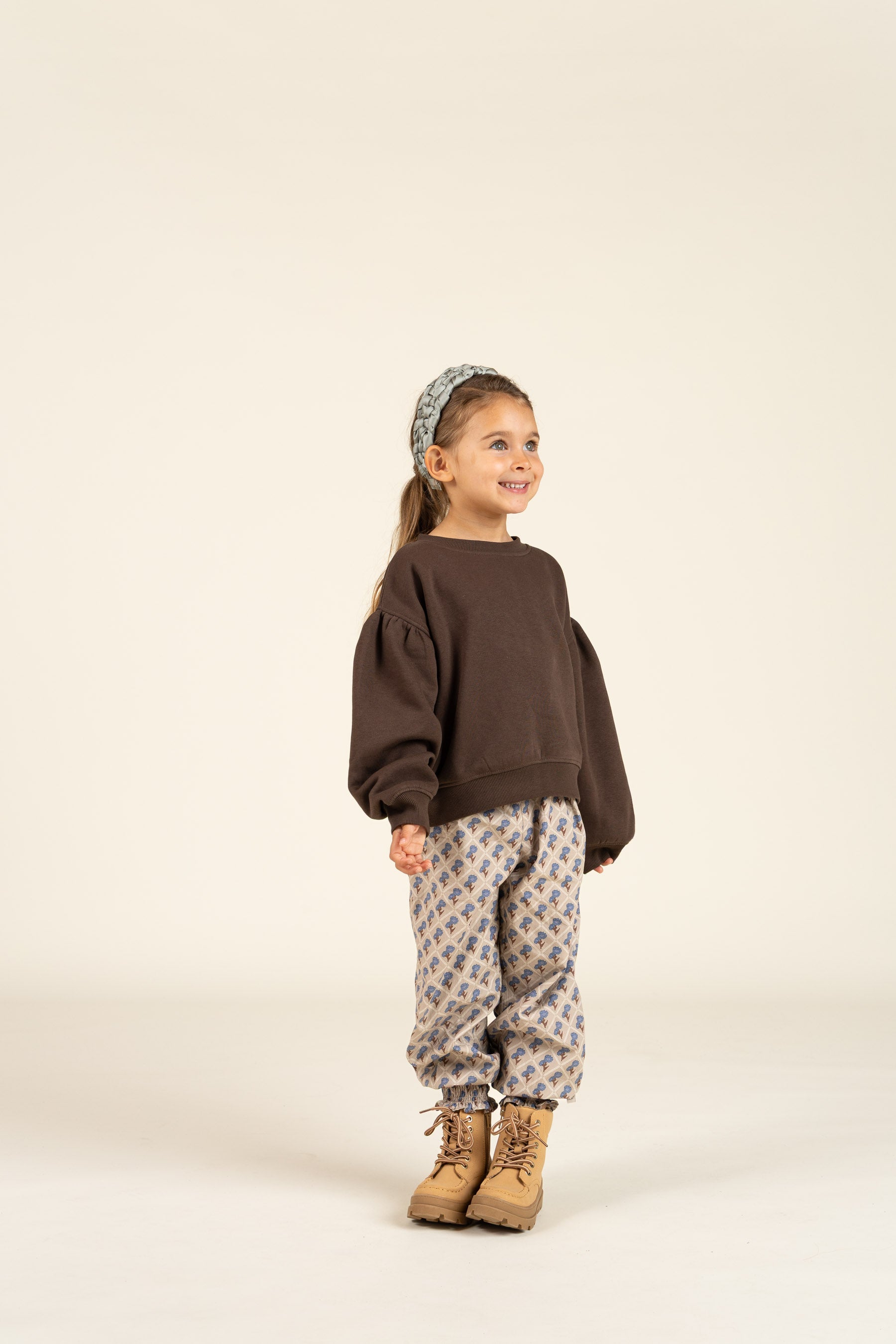 Sweatshirt met strikdetail - Kids - Chocolate | 100814 Ruth