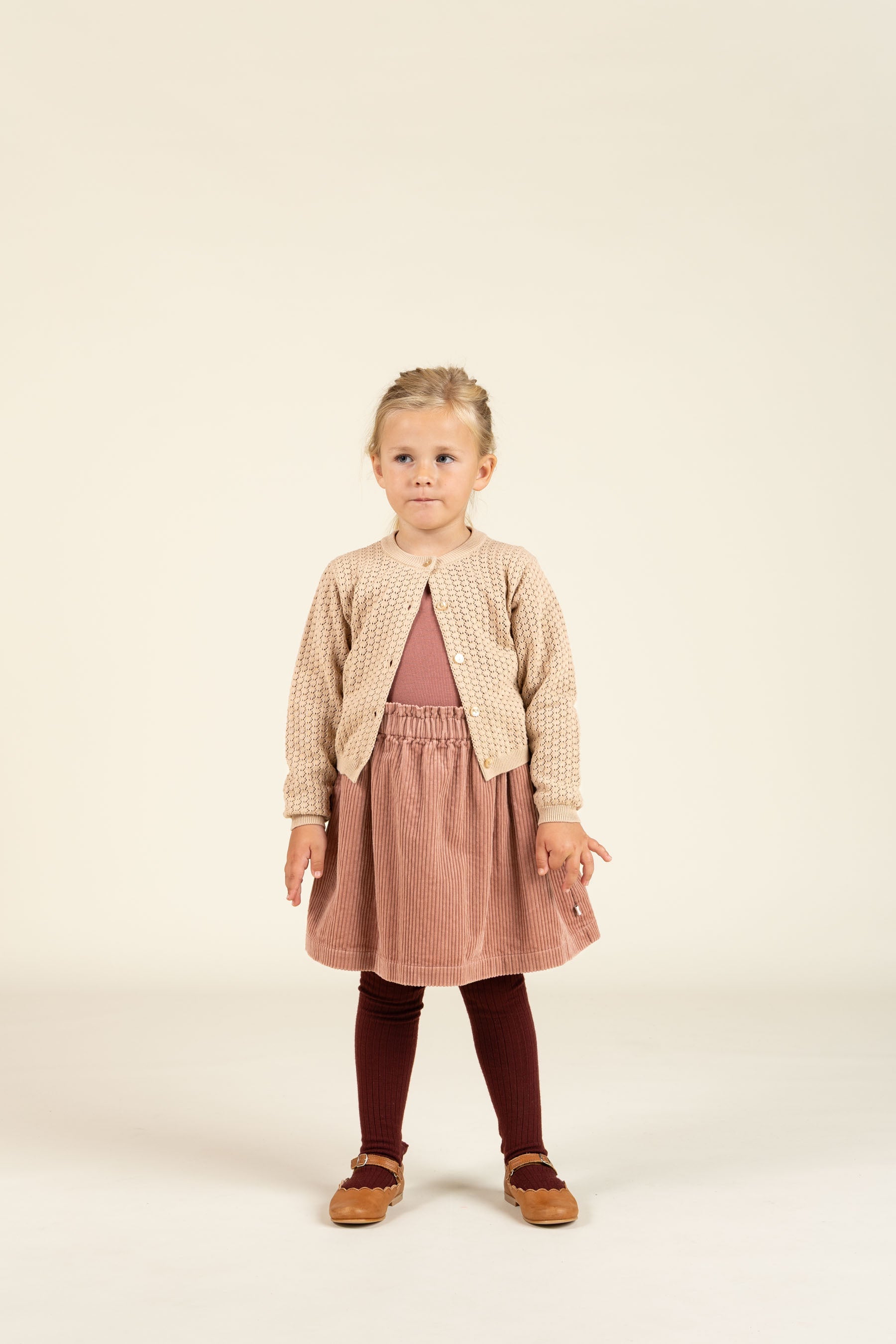 Katoenen vest - Kids - Caffe Latte | 100683 Esme