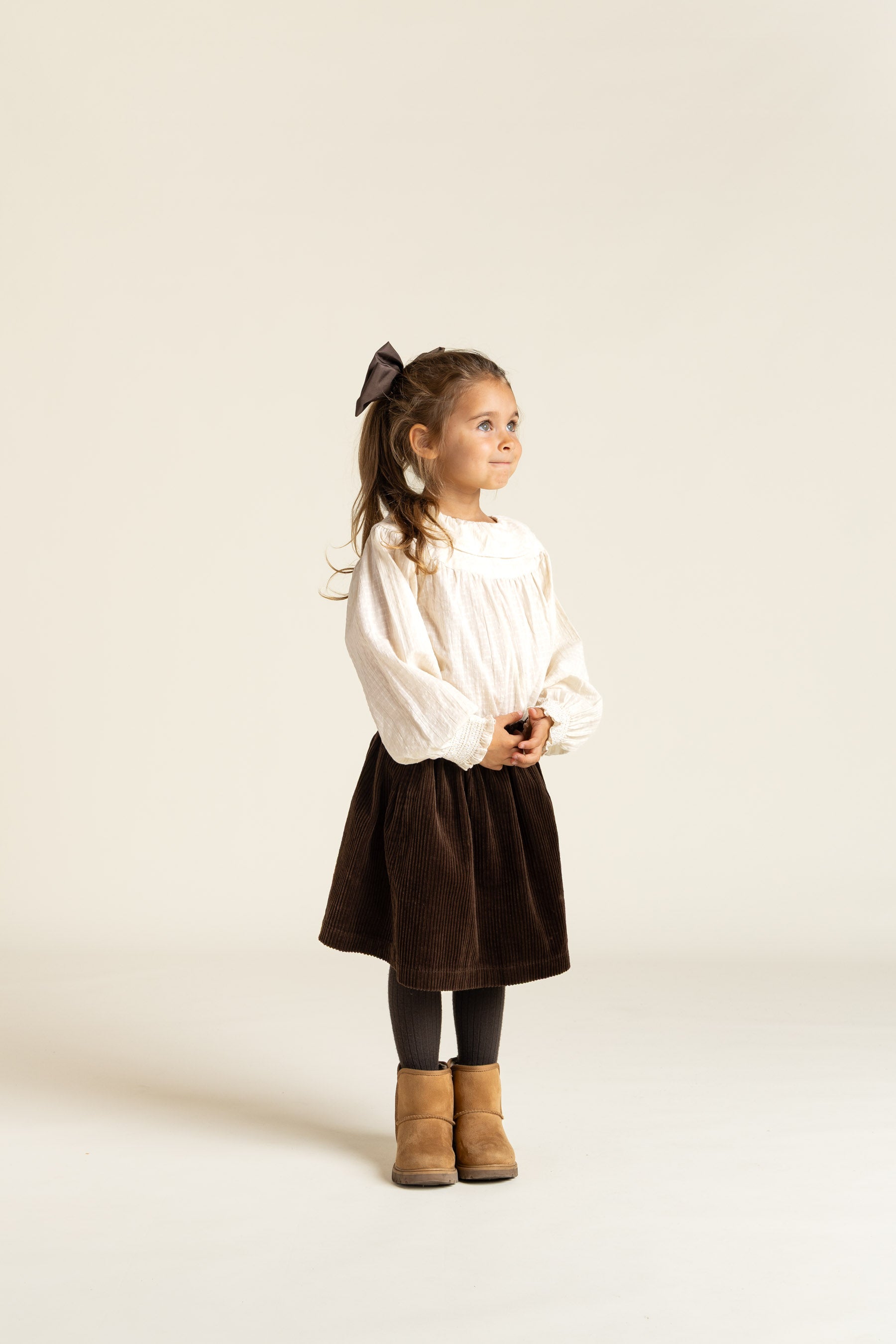 Katoenen blouse met kraag - Kids - Off White | 100883 Claire