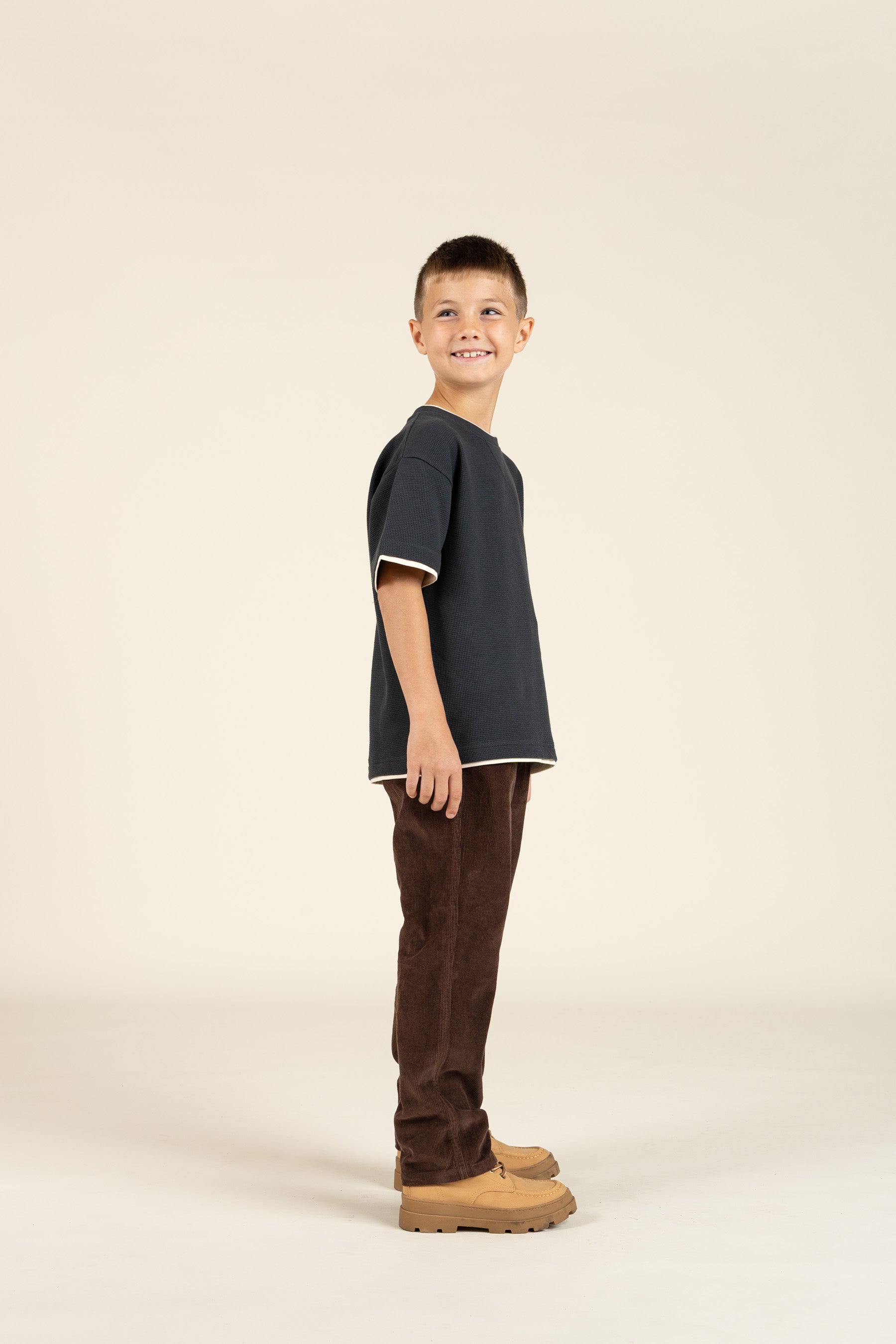 Gestructureerd T-shirt met korte mouwen - Tween - Forest Green | 100714 Malthe