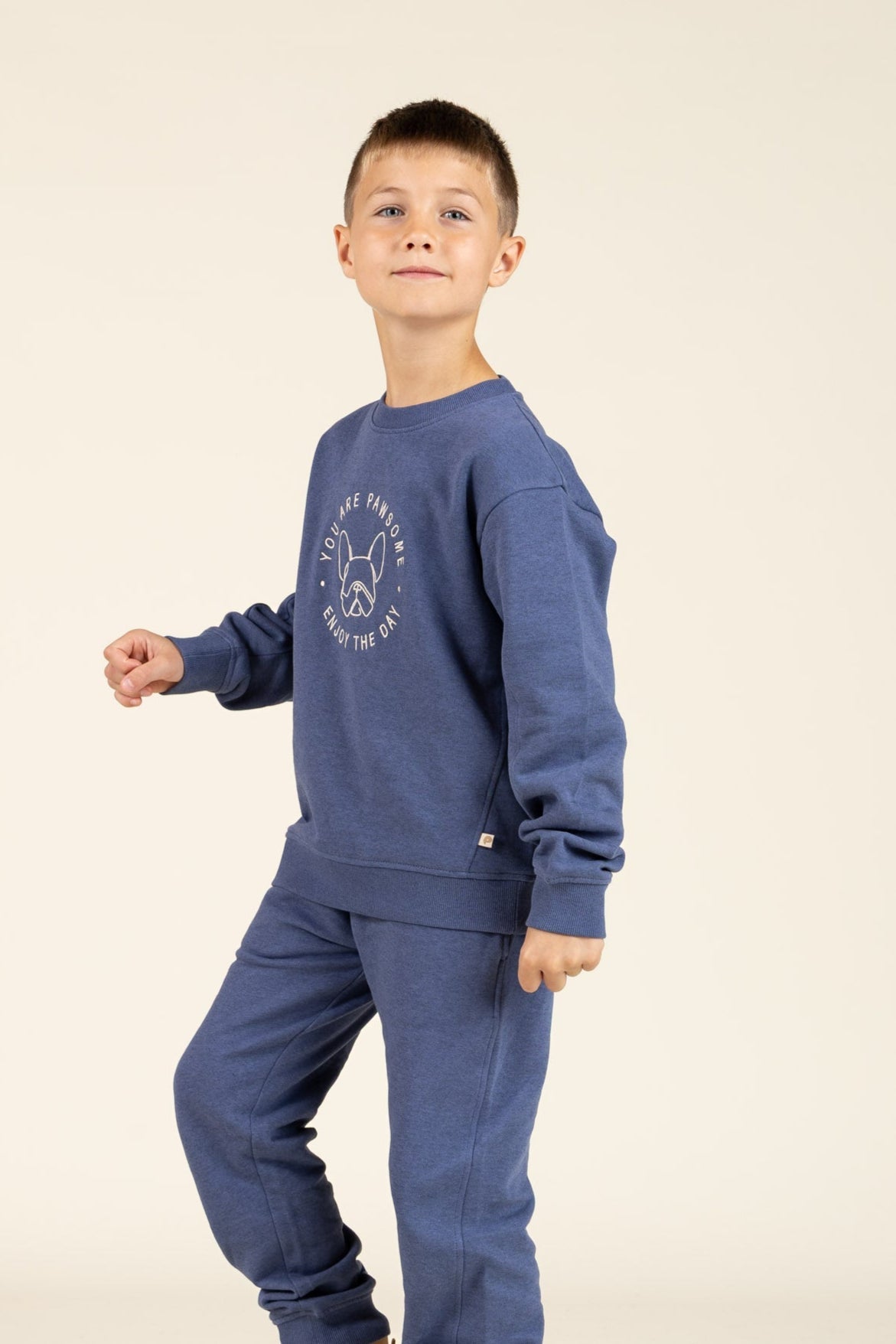 Zweetbroek - Tween - Indigo Blue Melange | 100895 Justin