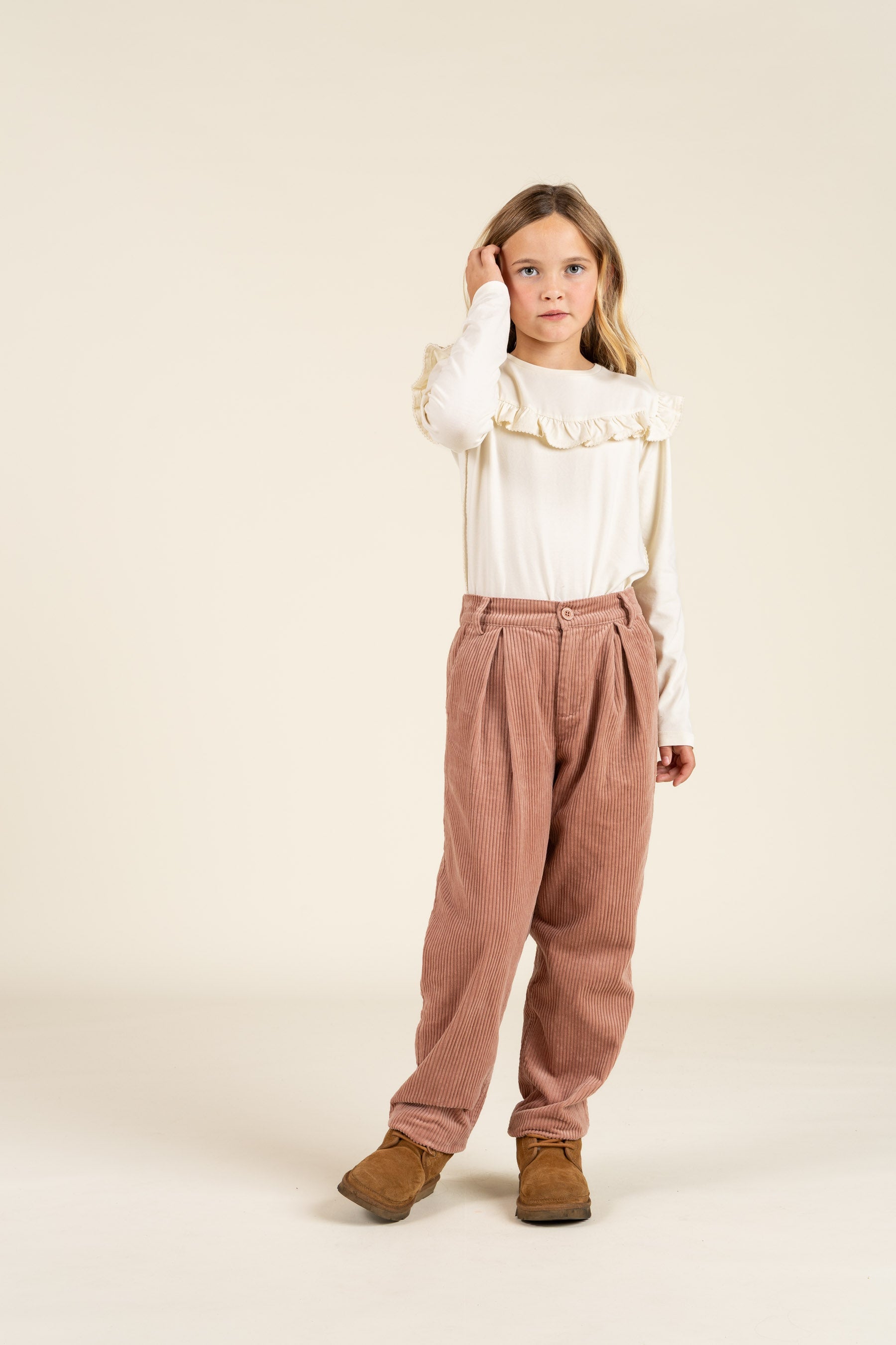 Gewaagde Corduroy Broek - Tween - Rose | 100618 Margot