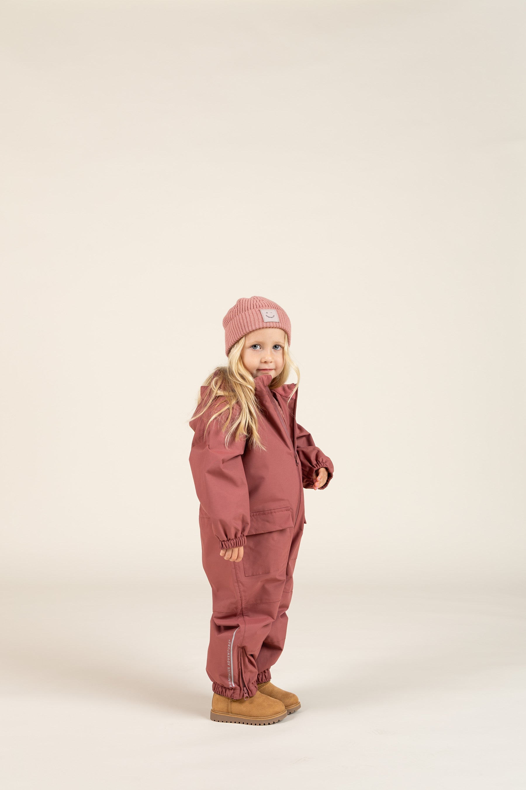 Geribde muts - Kids - Dusty Rose