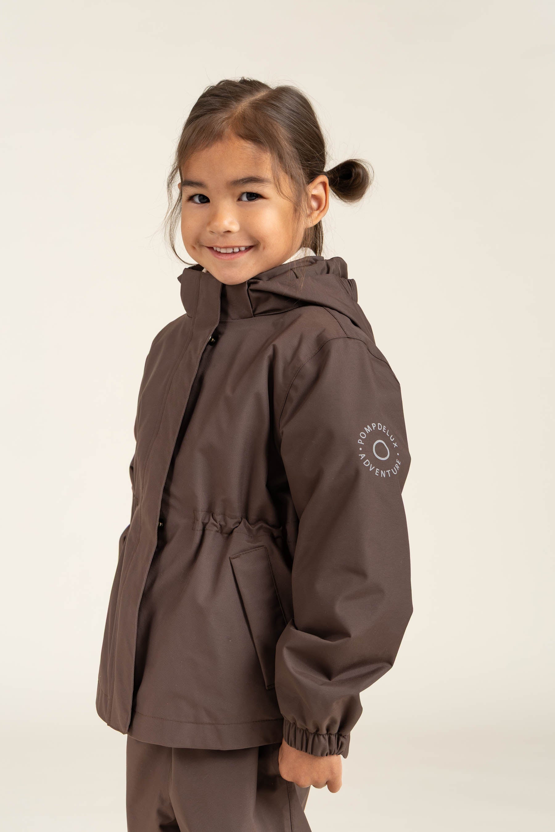 Shell-jas met trekkoord - Kids - Chocolate | 100497 Lucy