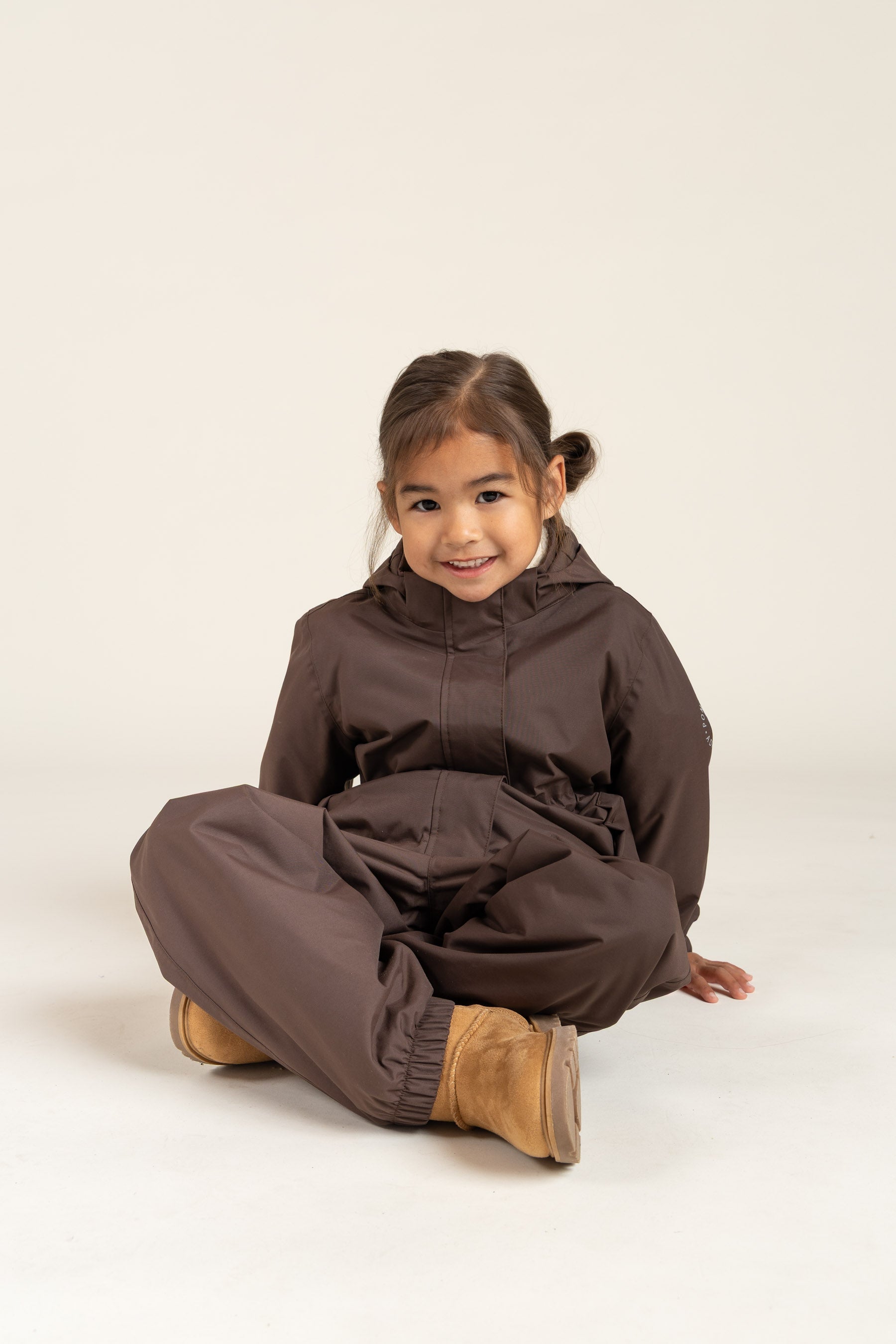 Shell-jas met trekkoord - Kids - Chocolate | 100497 Lucy