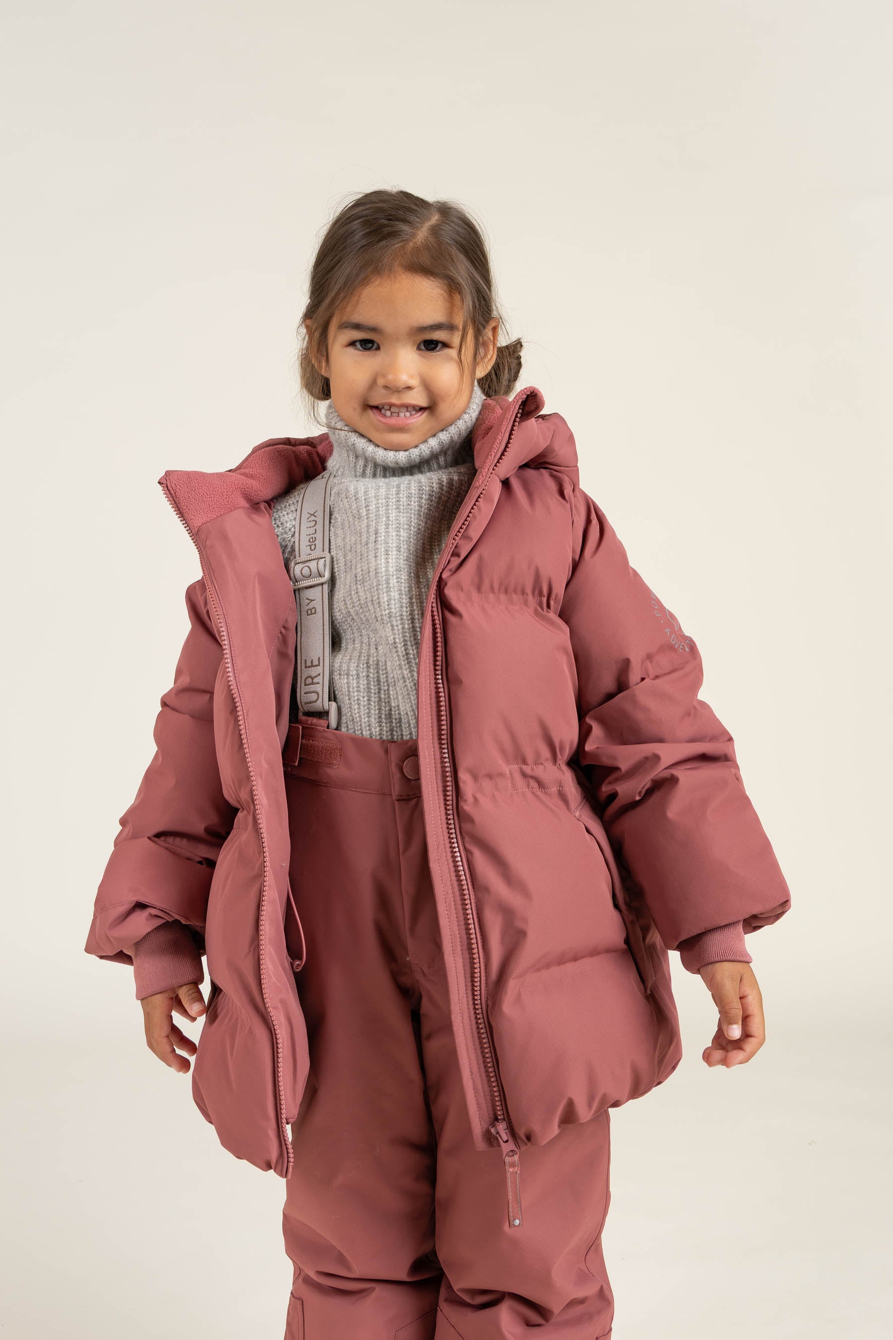 Winterjas met koord - Kids - Vintage Red | 100534 Elenor
