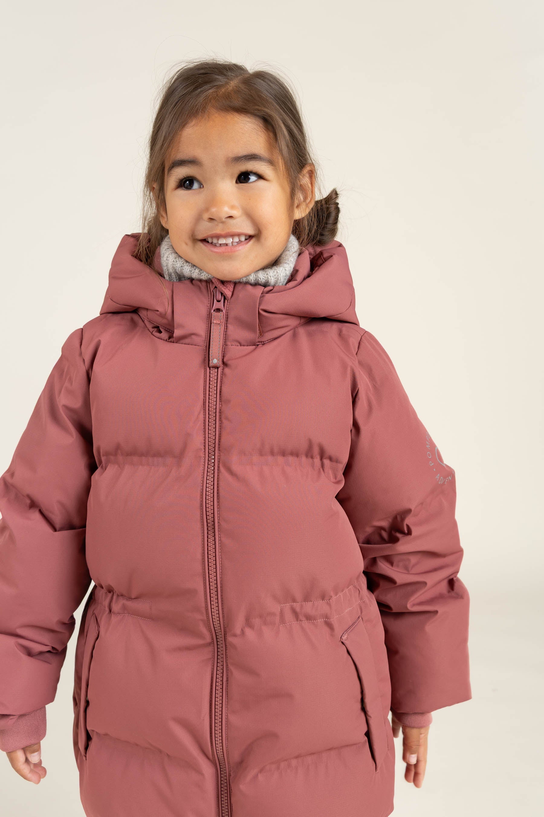 Winterjas met koord - Kids - Vintage Red | 100534 Elenor