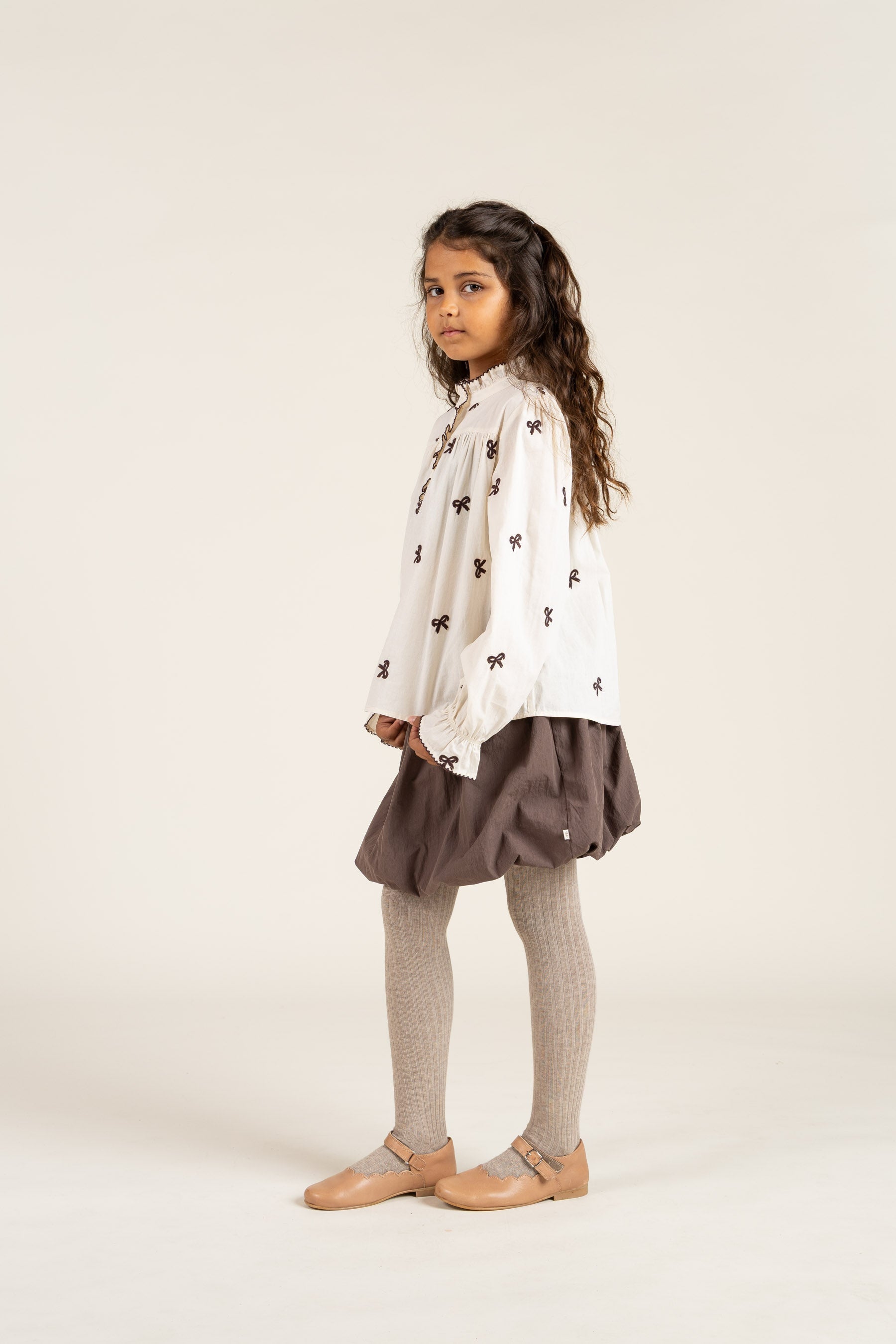 Popeline blouse met borduursel - Tween - Off White | 100674 Adison