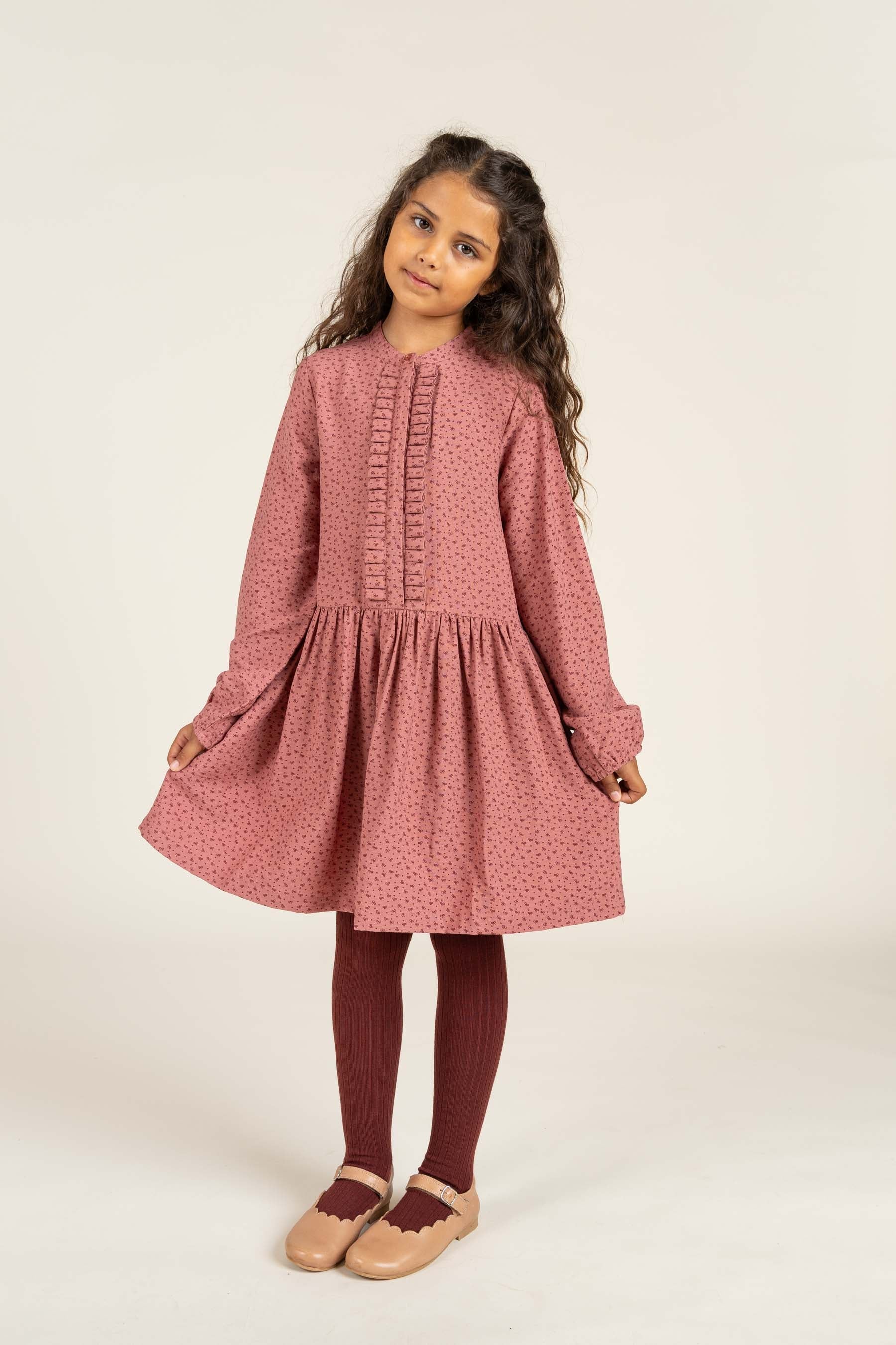 Jurk bedrukt crêpe viscose - All - Rose | 100661 Ana
