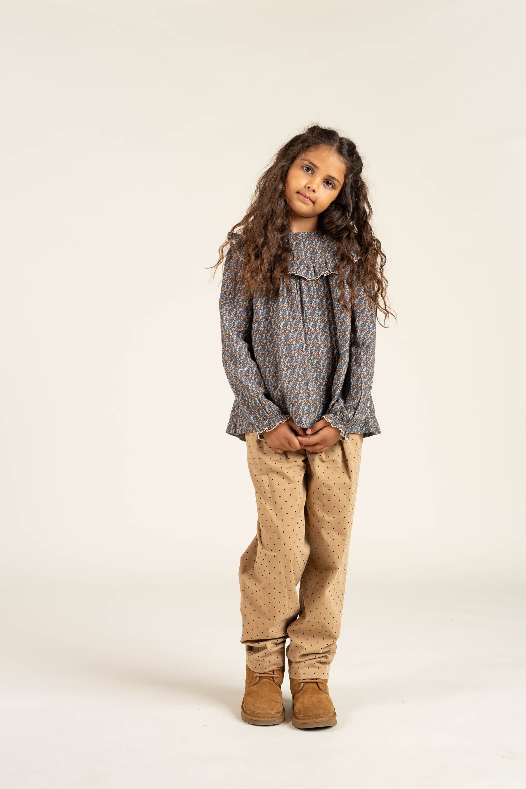Twill broek met stip - Tween - Beige | 100615 Iris