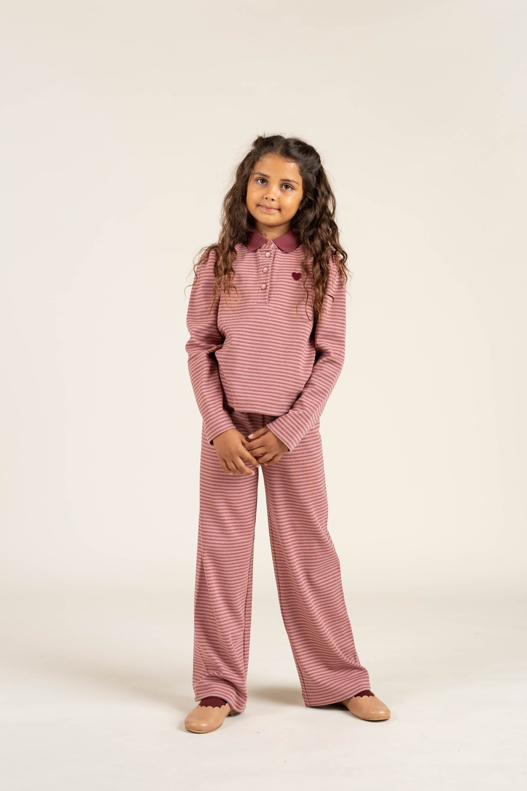 Gestreept poloshirt - Tween - Rose Stripe | 100646 Elise