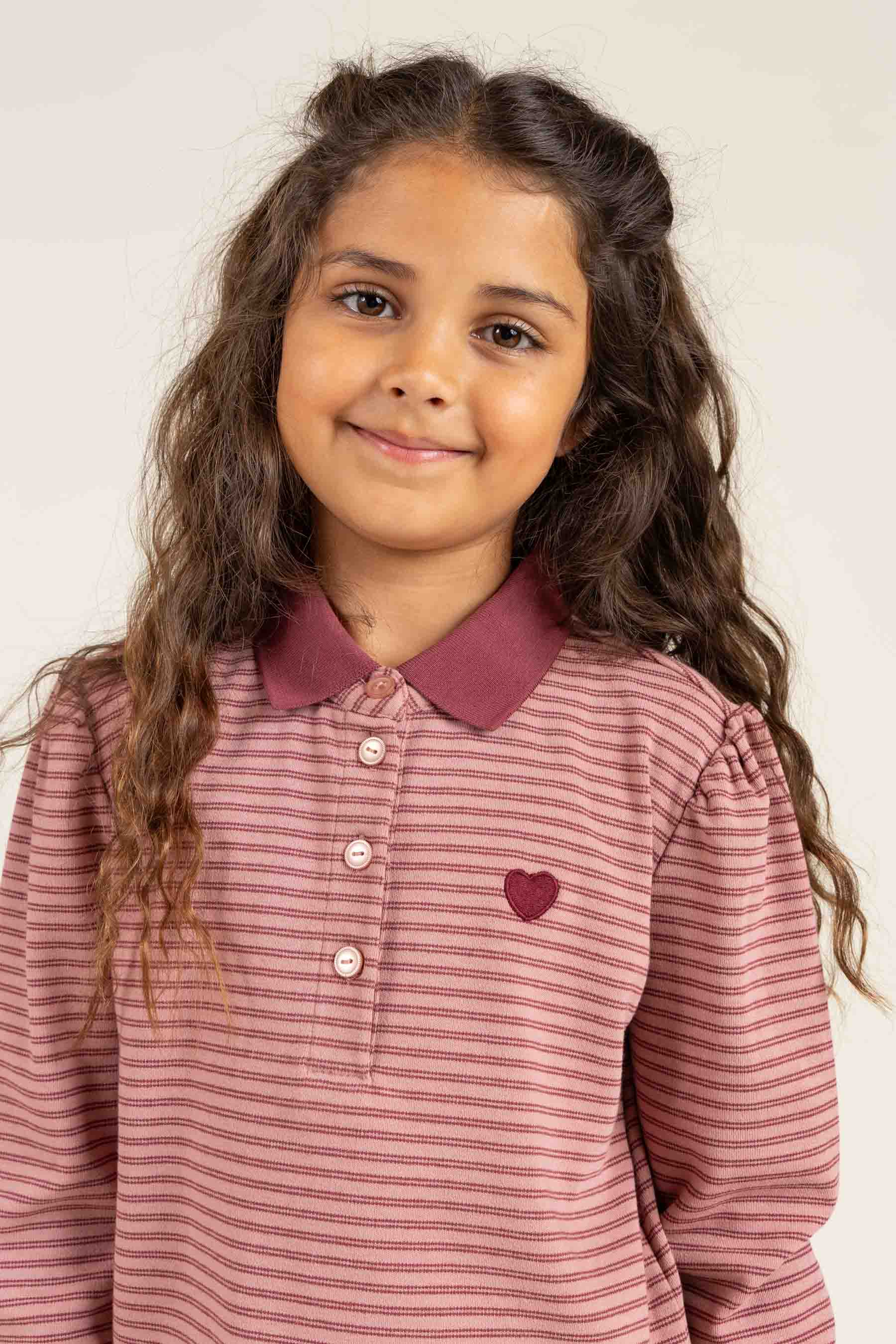 Gestreept poloshirt - Tween - Rose Stripe | 100646 Elise