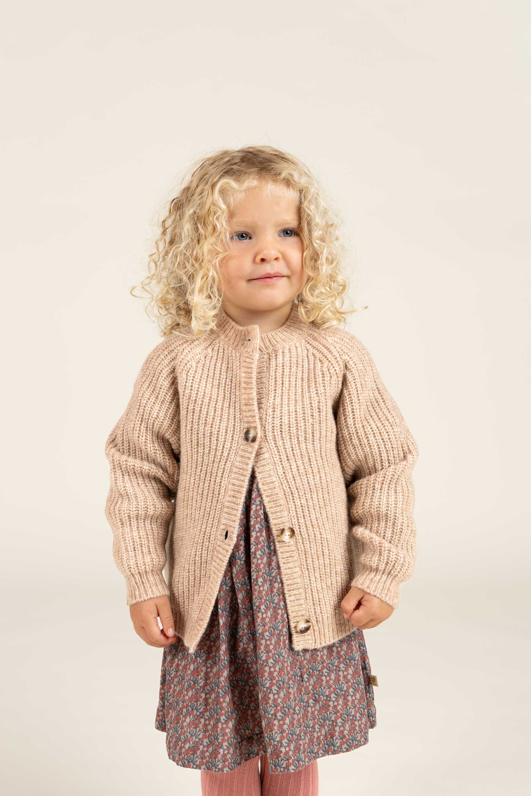 Gedrukte jurk van dubbel gaas - Kids - Rose / Green | 100728 Maggie