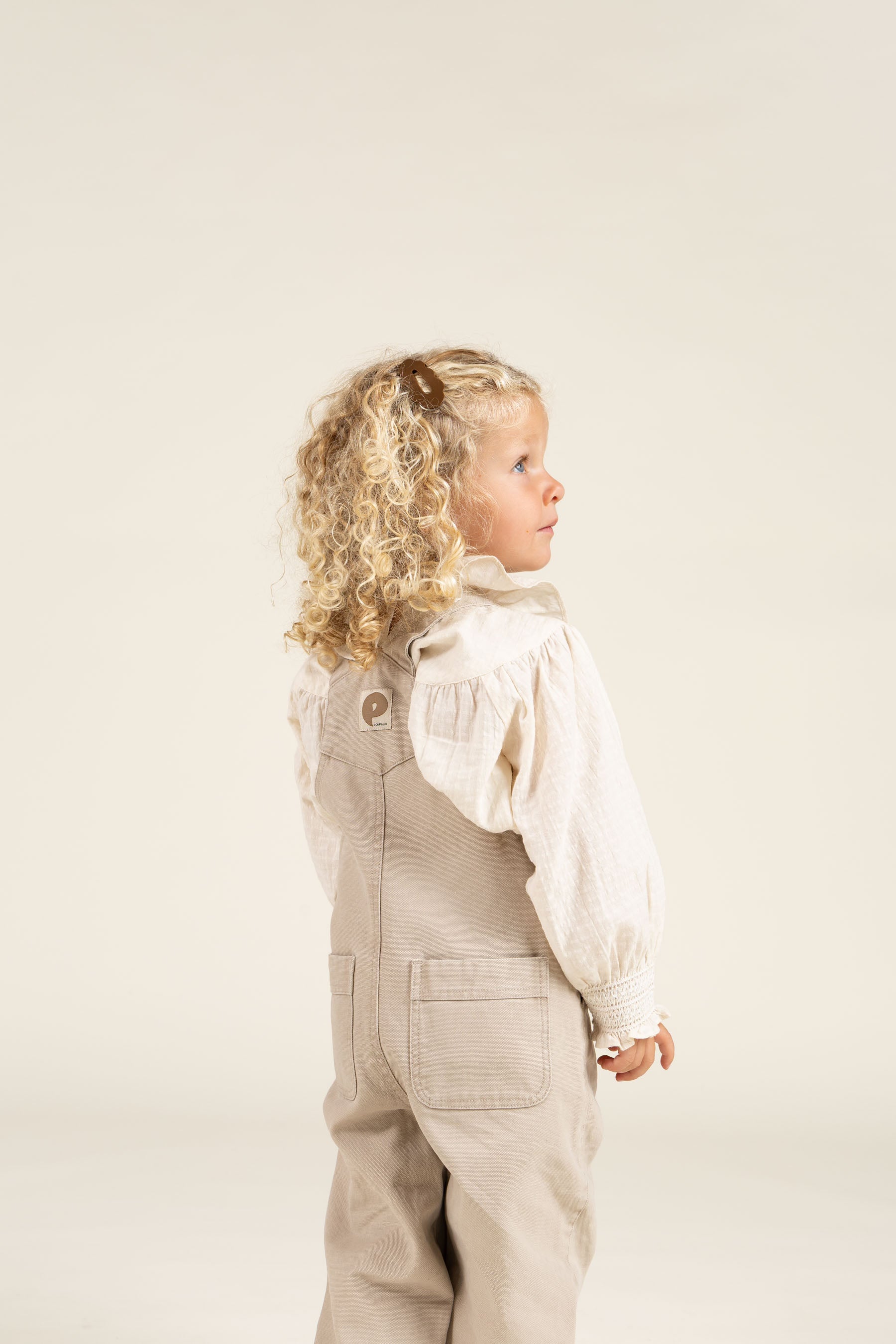 Canvas tuinbroek - Kids - Greige | 100119 Dereck