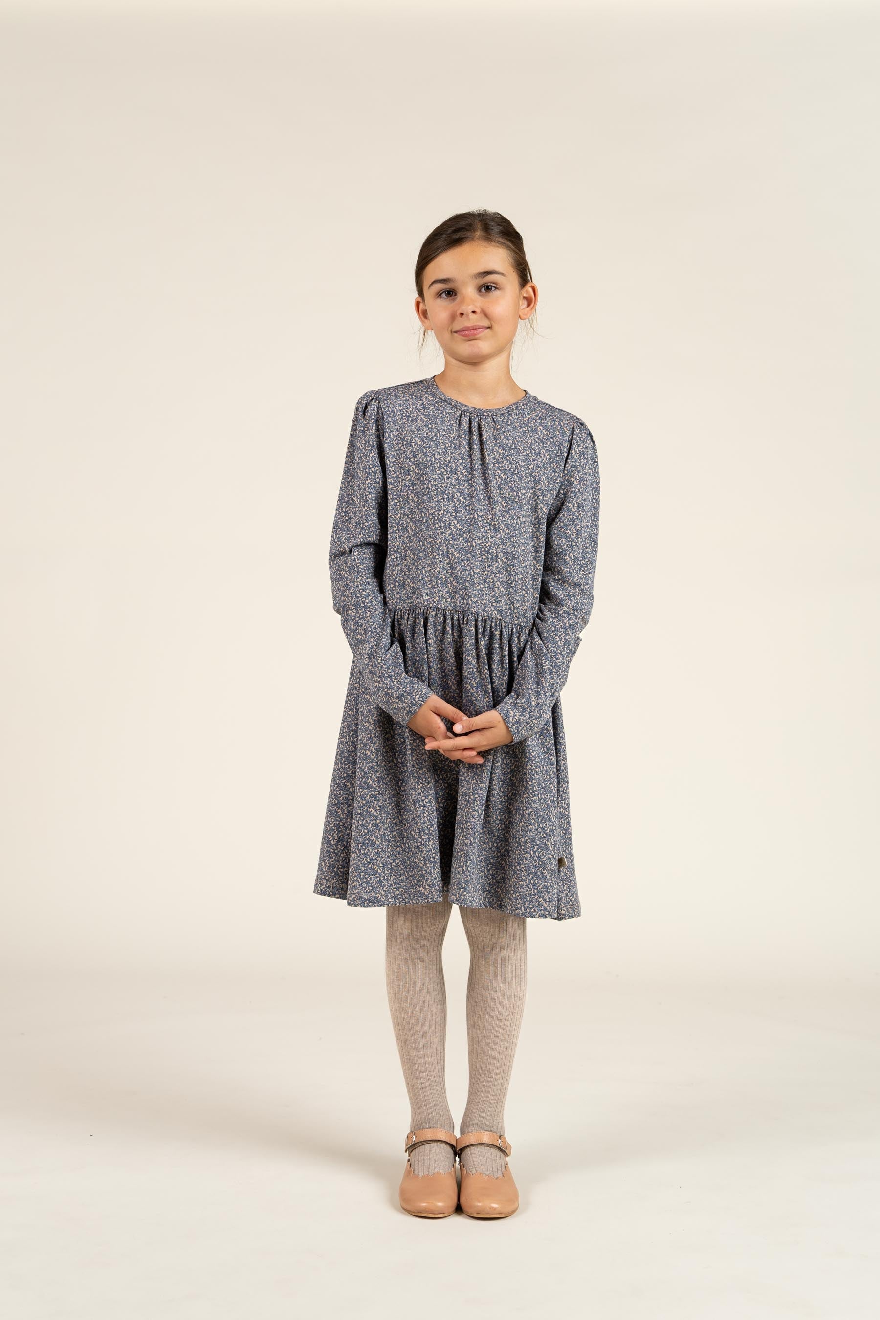 Gedrukte jersey jurk - Tween - Blue | 100765 Ada