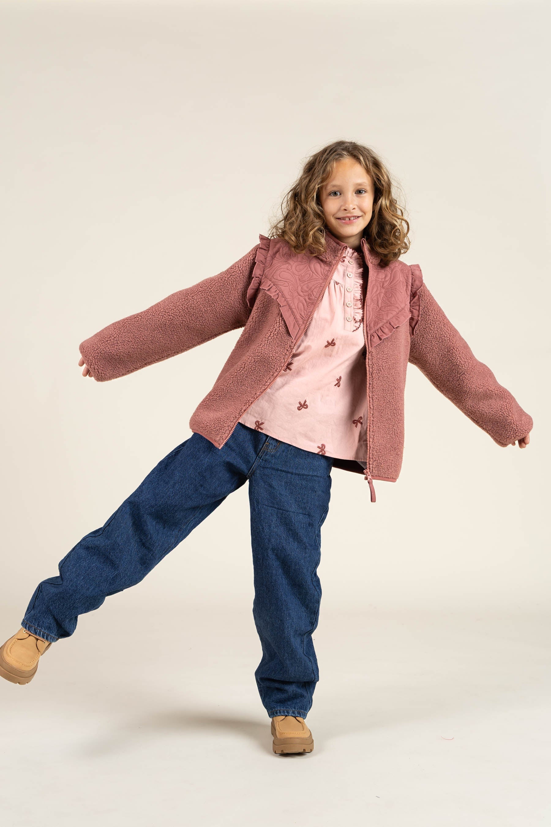 Ritsjack met ruches - Tween - Old Rose | 100637 Madison
