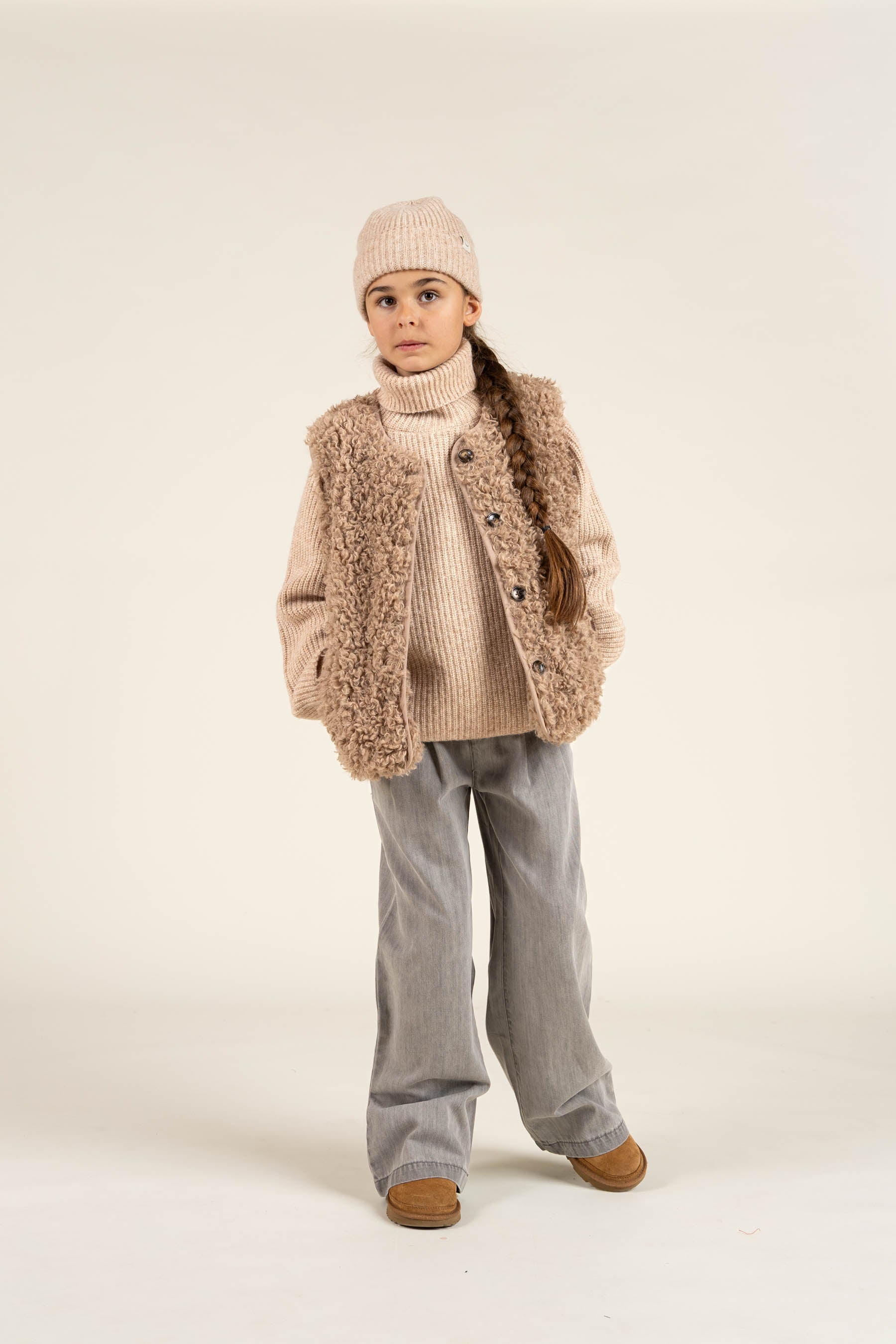Vacht van imitatiebont - Tween - Caffe Latte | 100551 Ellie