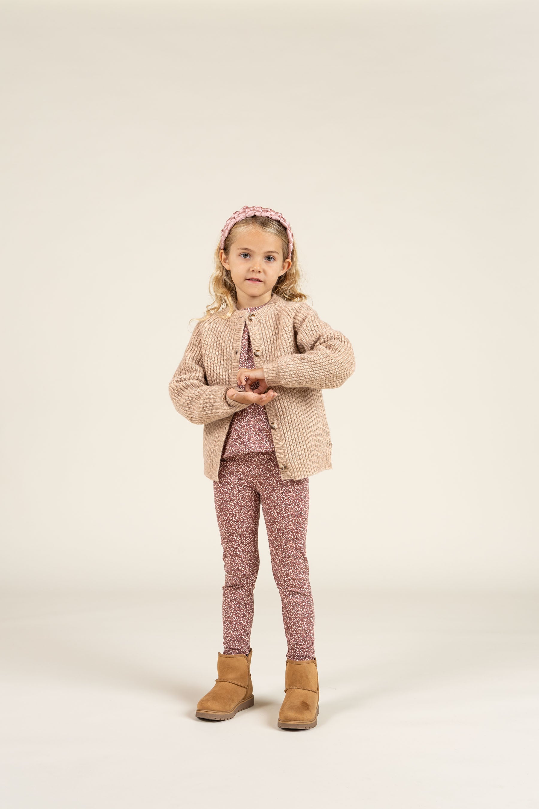 Bedrukte jersey blouse - Kids - Vintage Red | 100770 Ada
