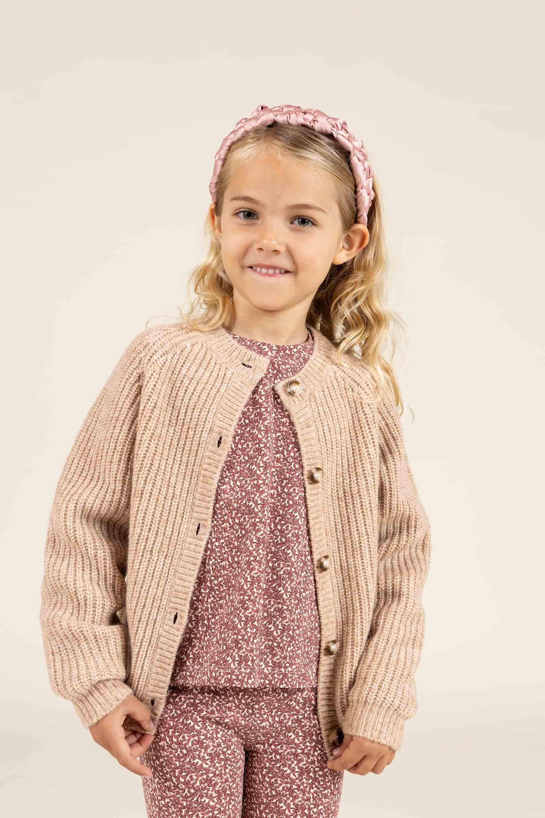 Bedrukte jersey blouse - Kids - Vintage Red | 100770 Ada