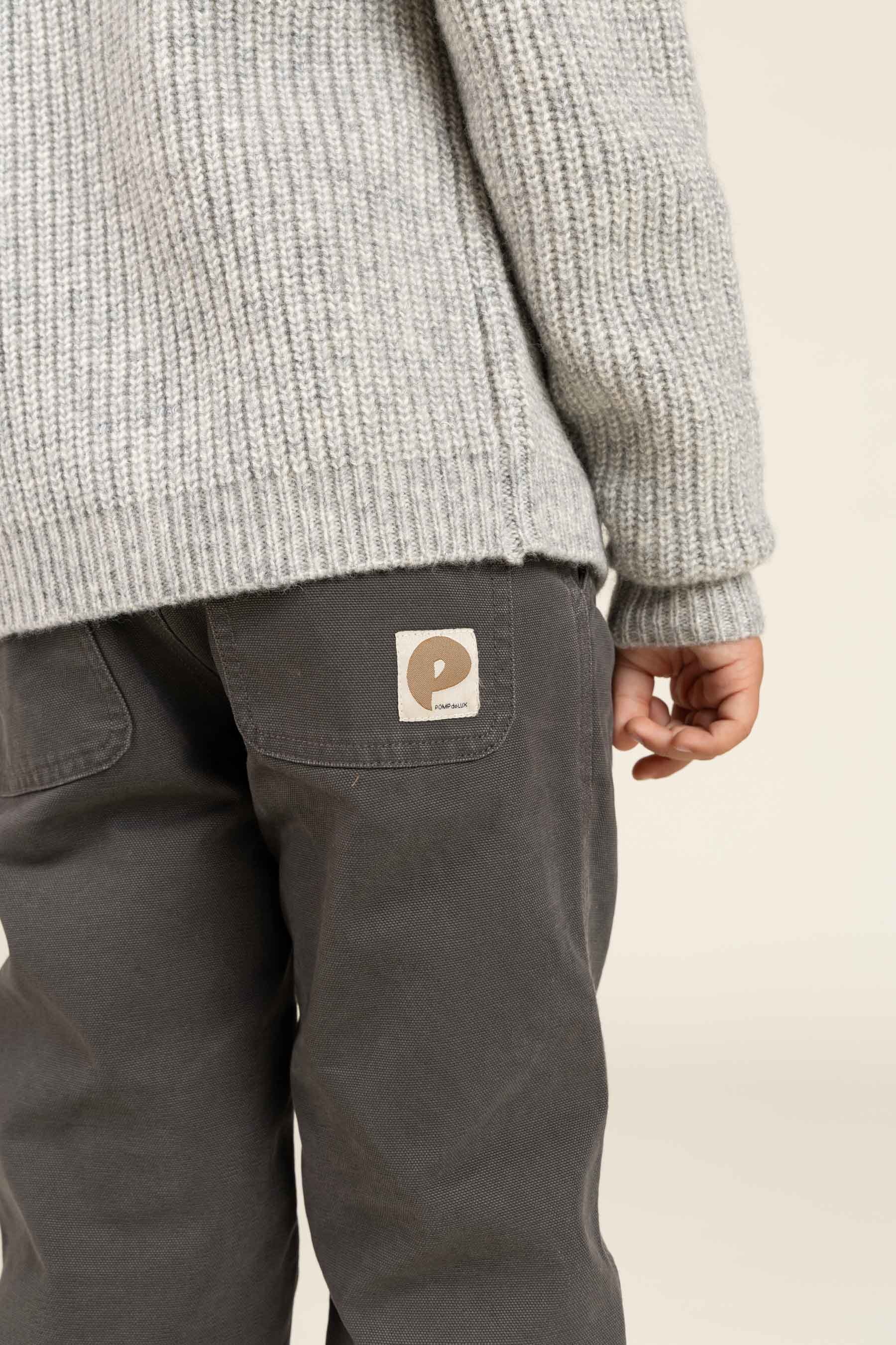 Canvas broek - Kids - Dark Grey | 100117 Dereck