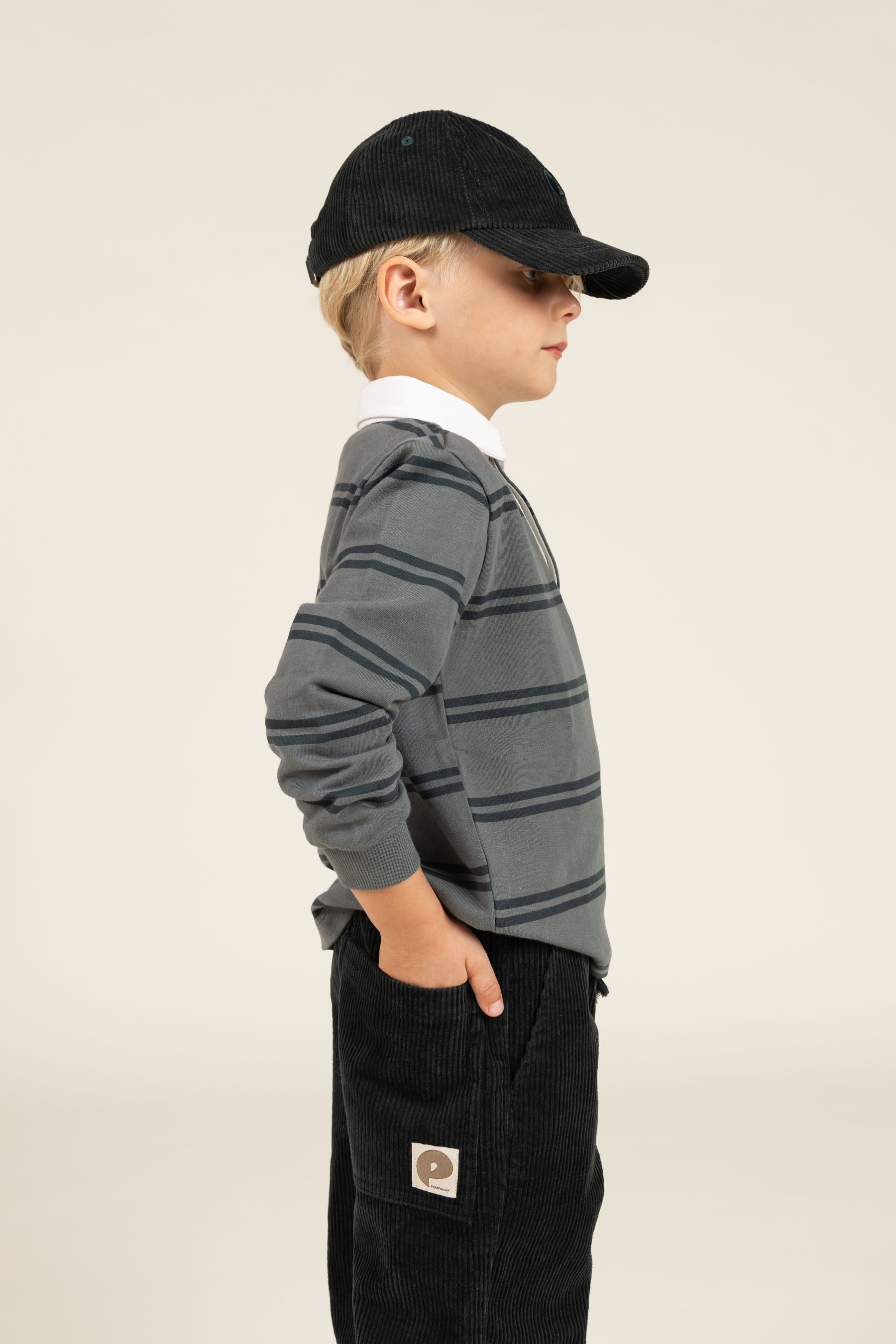 Corduroy broek met koord - Kids - Forest Green | 100600 Jace