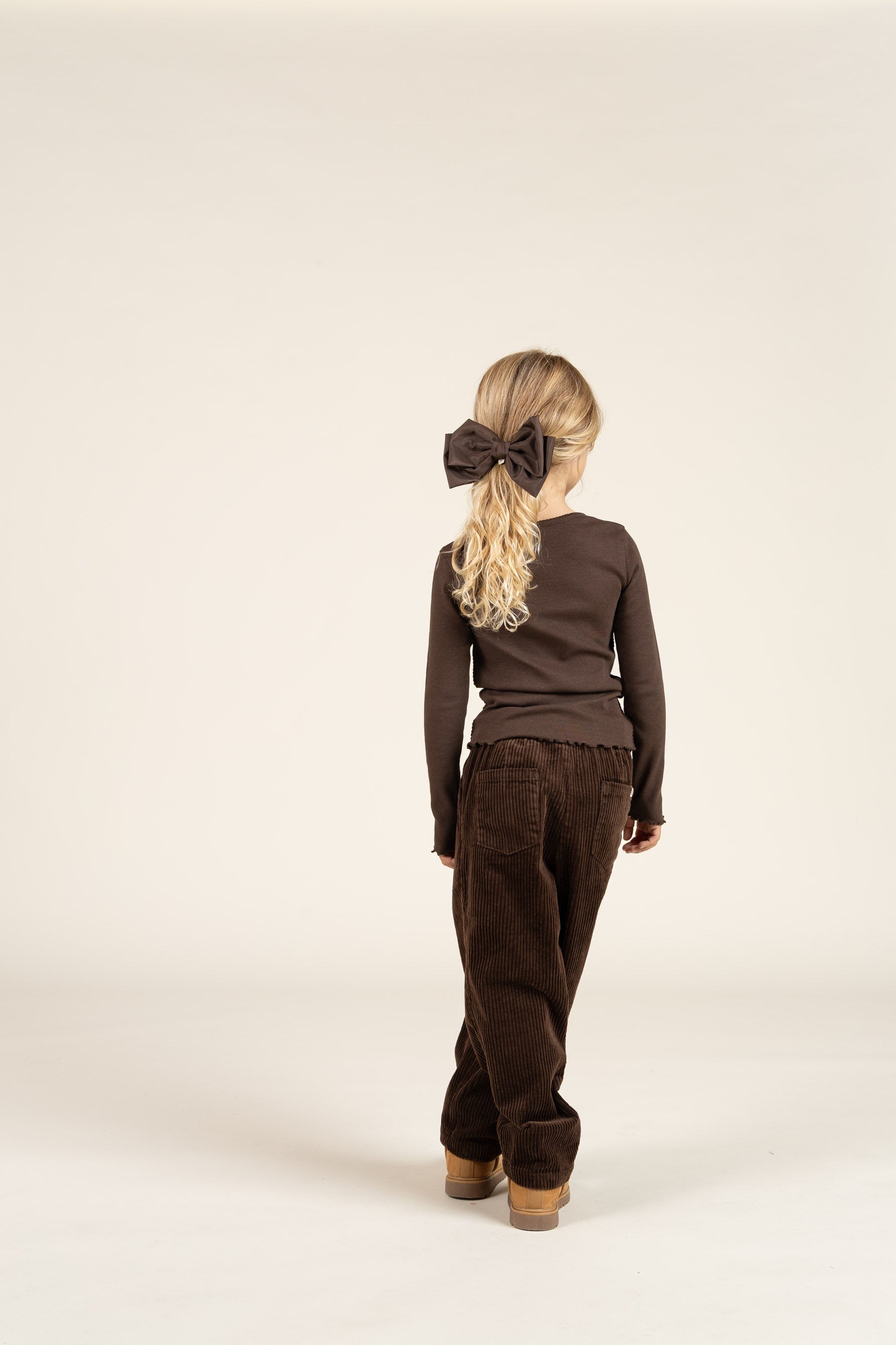 Gewaagde Corduroy Pull-on Broek - Kids - Chocolate | 100621 Margot