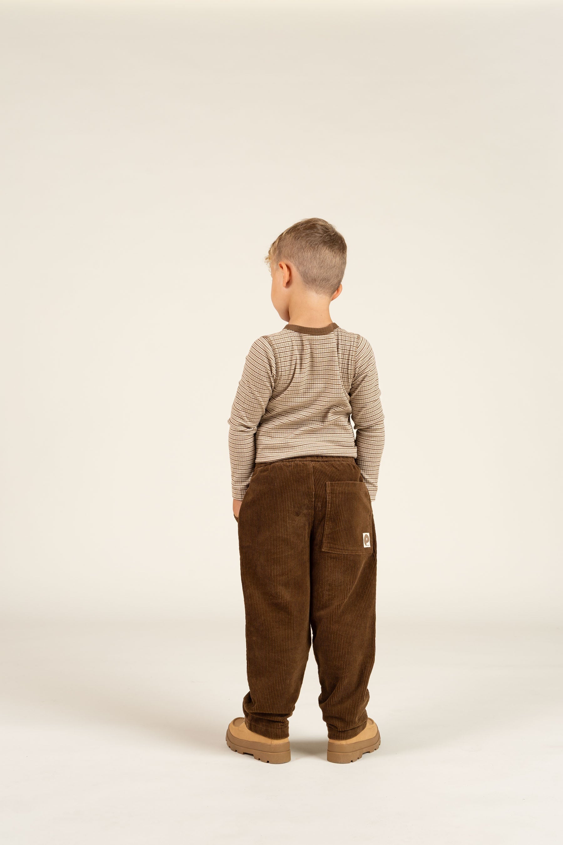 Corduroy broek met koord - Kids - Coffee | 100602 Jace