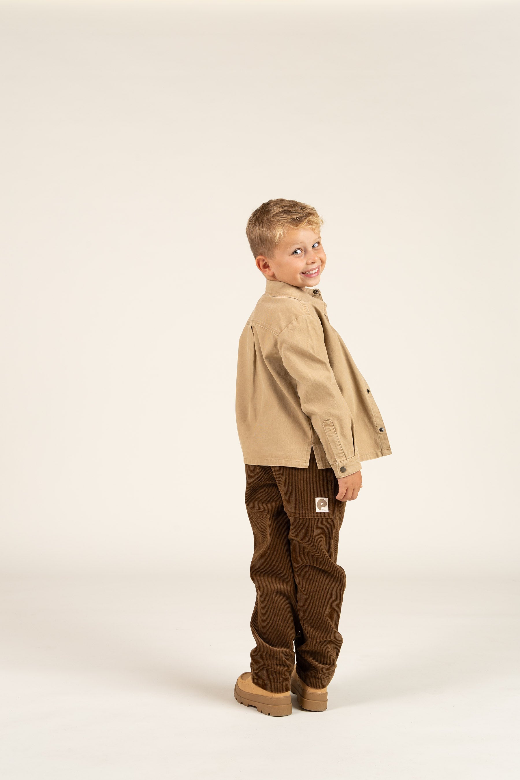 Corduroy broek met koord - Kids - Coffee | 100602 Jace