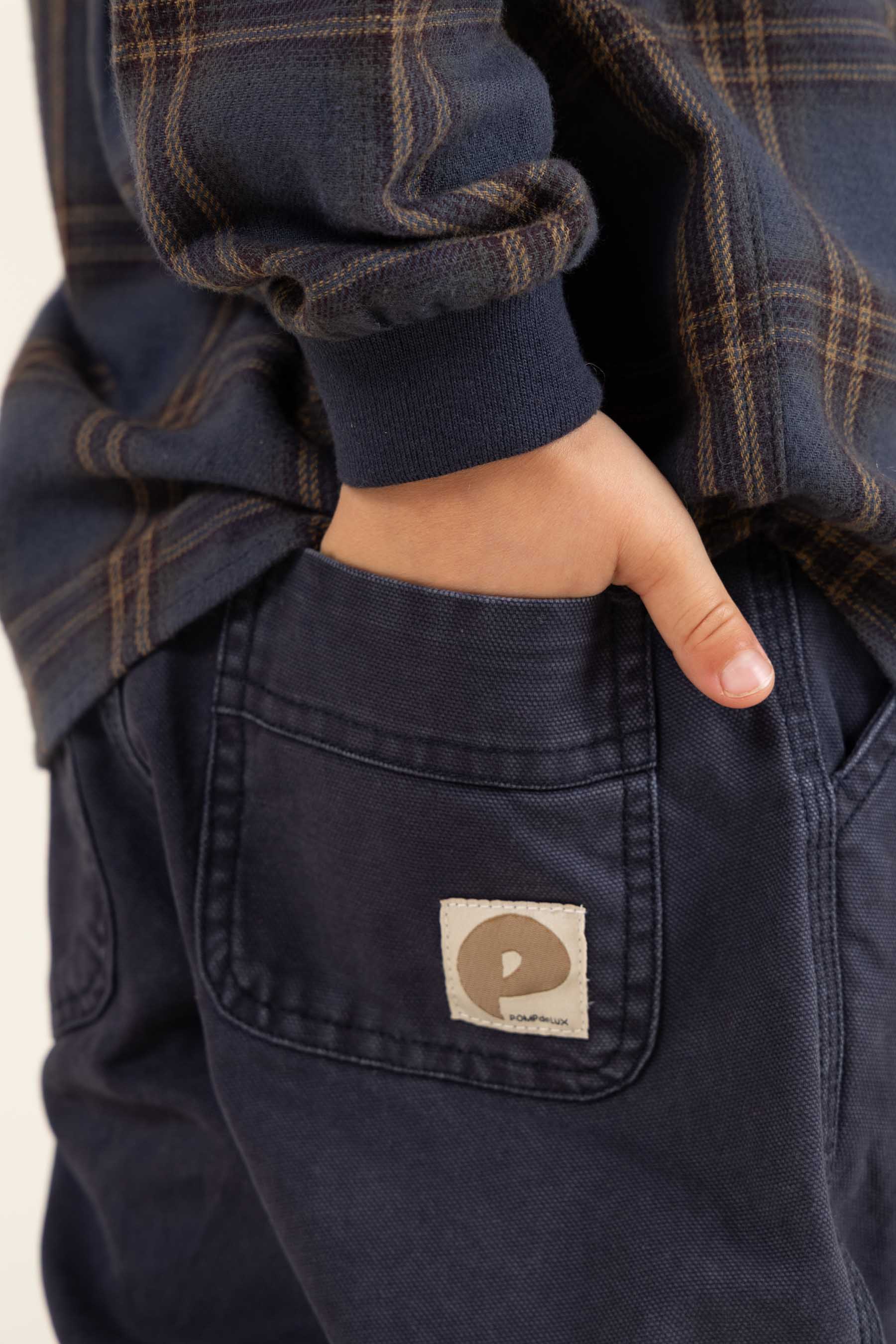 Canvas broek - Kids - Navy | 100116 Dereck