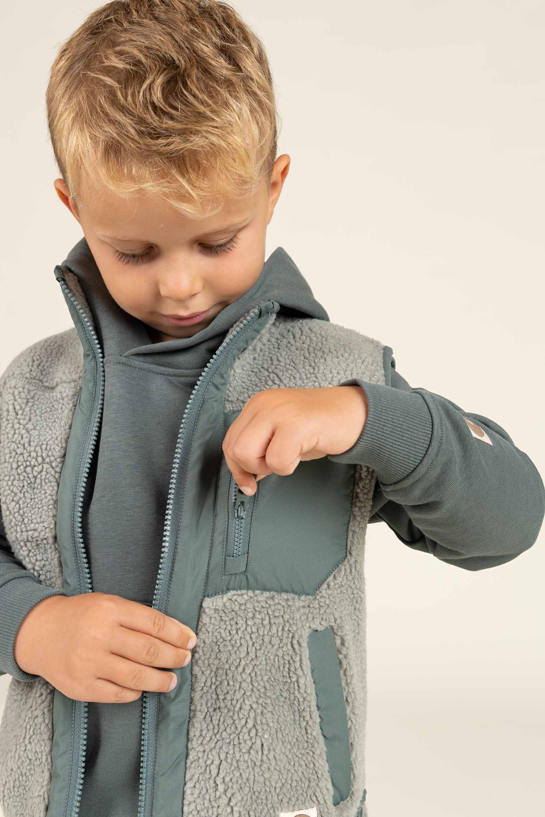 Vest met rits - All - Dusty Green | 100635 Elliot