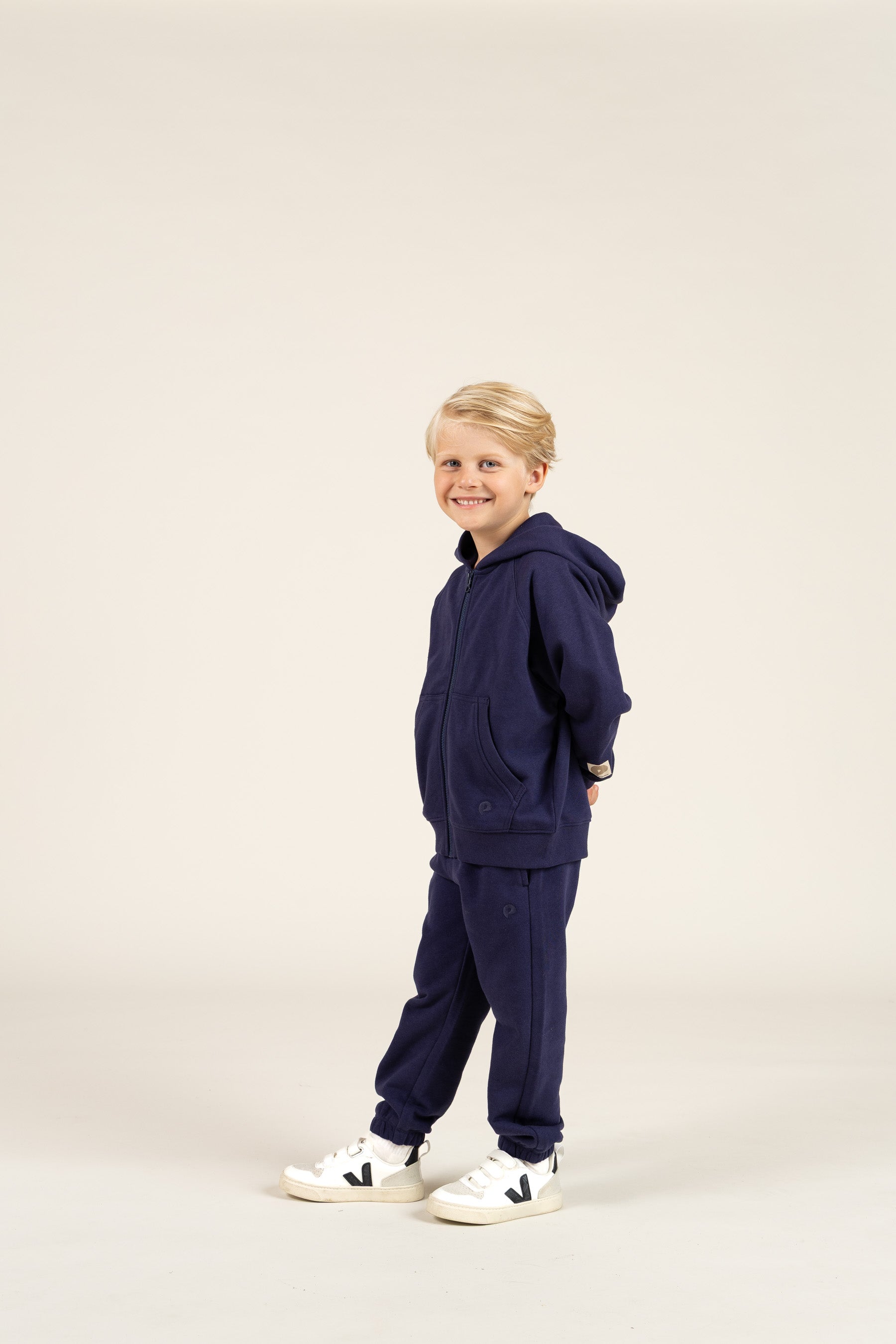 Klassieke hoodie met rits - Kids - Navy | 100217 Felix