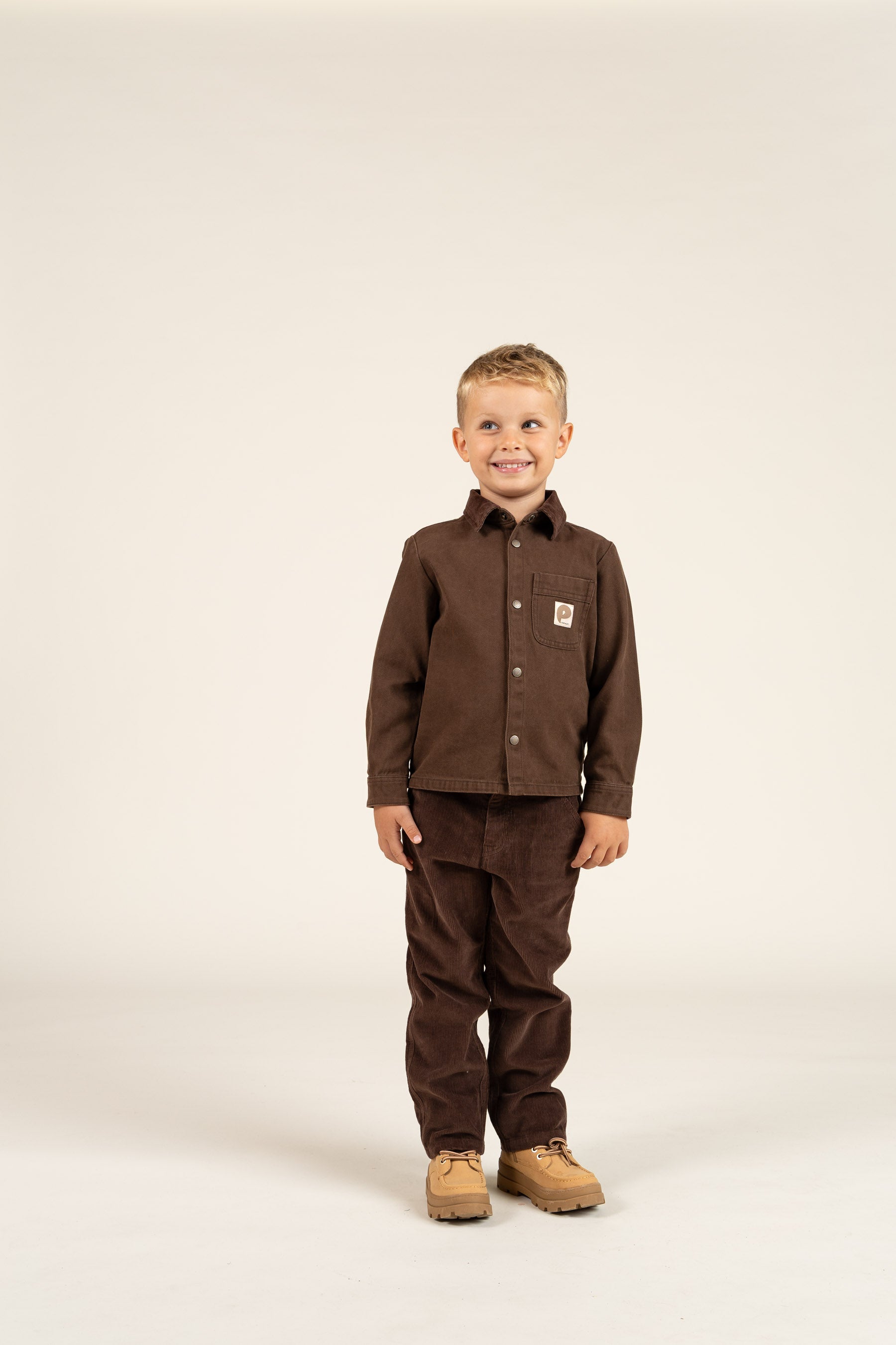 Twill overhemd - Kids - Chocolate | 100610 Carter