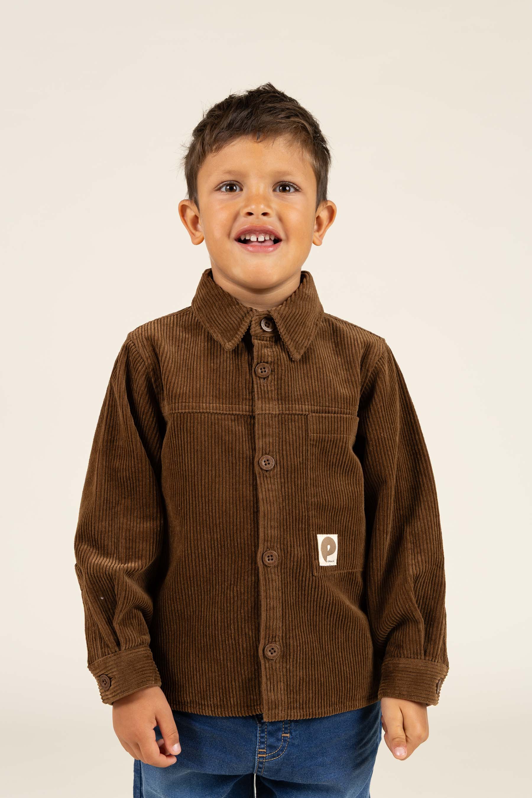 Corduroy overhemd - Kids - Coffee | 100598 Jace