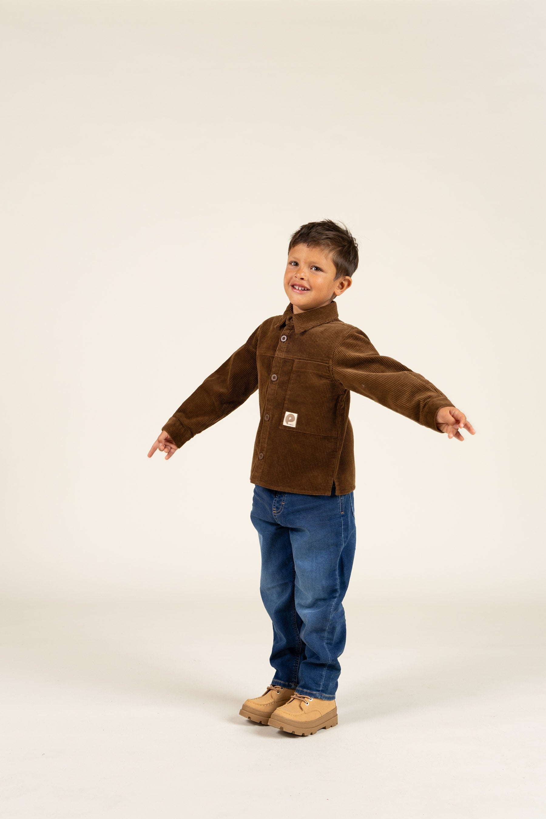 Corduroy overhemd - Kids - Coffee | 100598 Jace