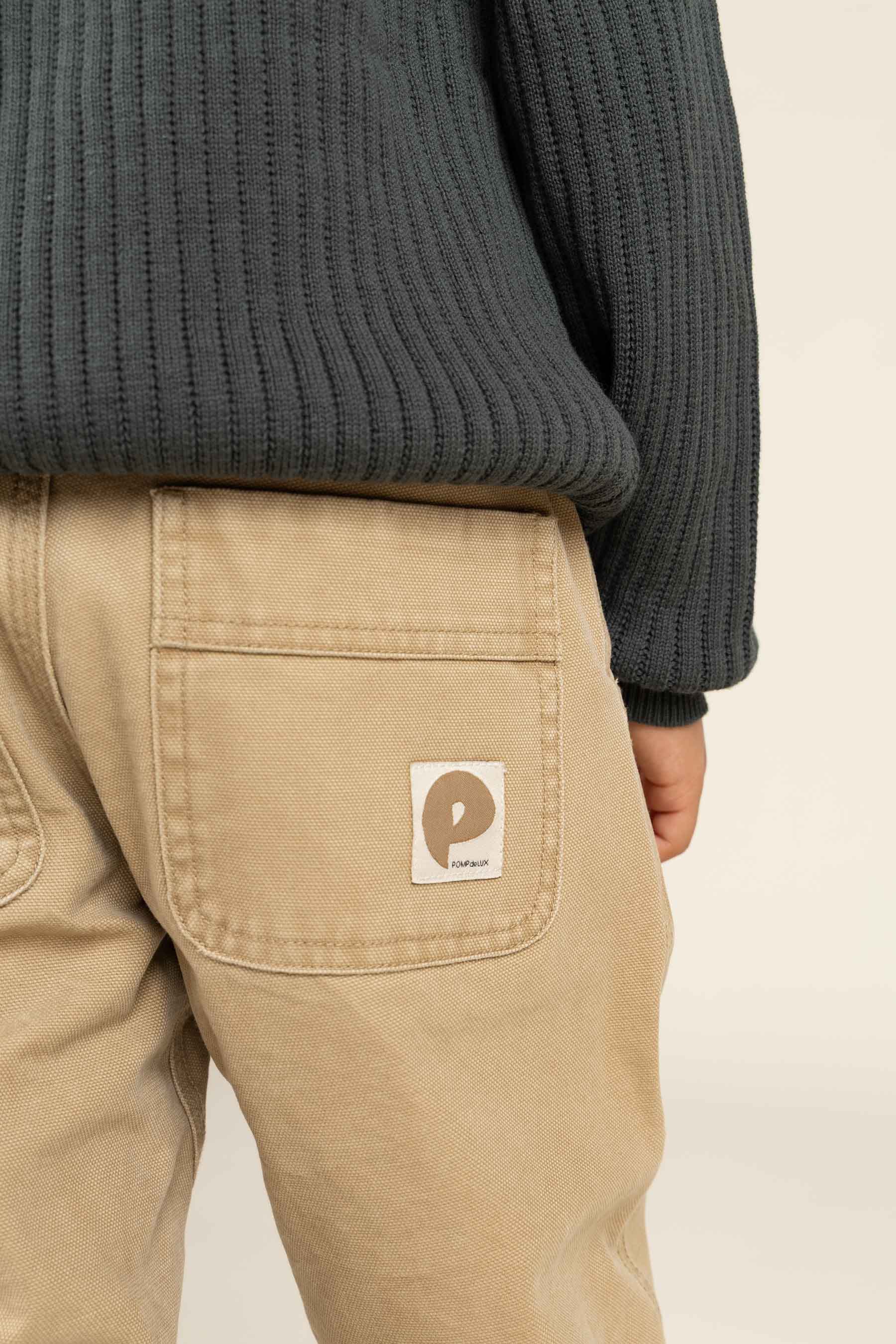 Canvas broek - Kids - Beige | 100114 Dereck