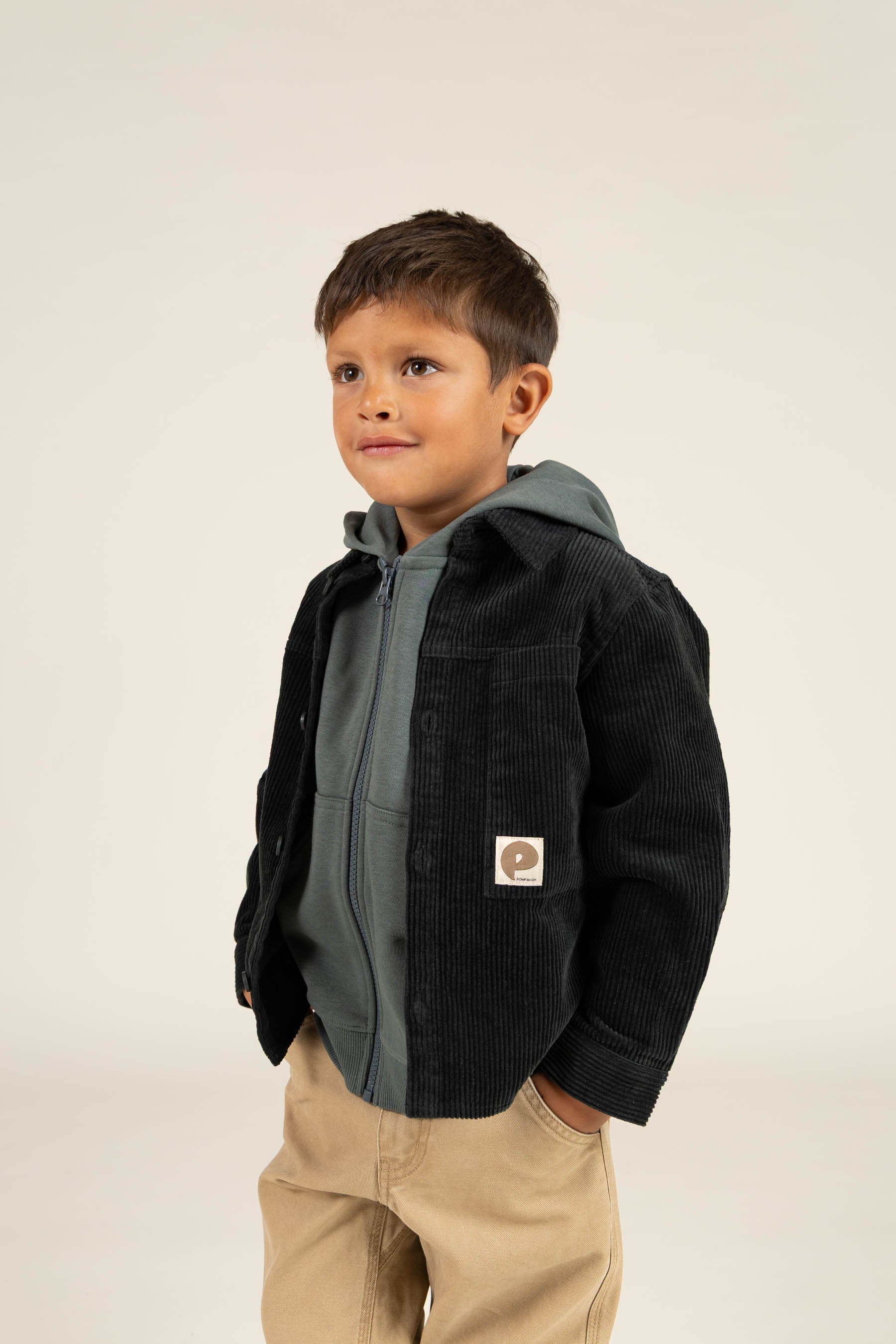 Corduroy overhemd - Kids - Forest Green | 100596 Jace