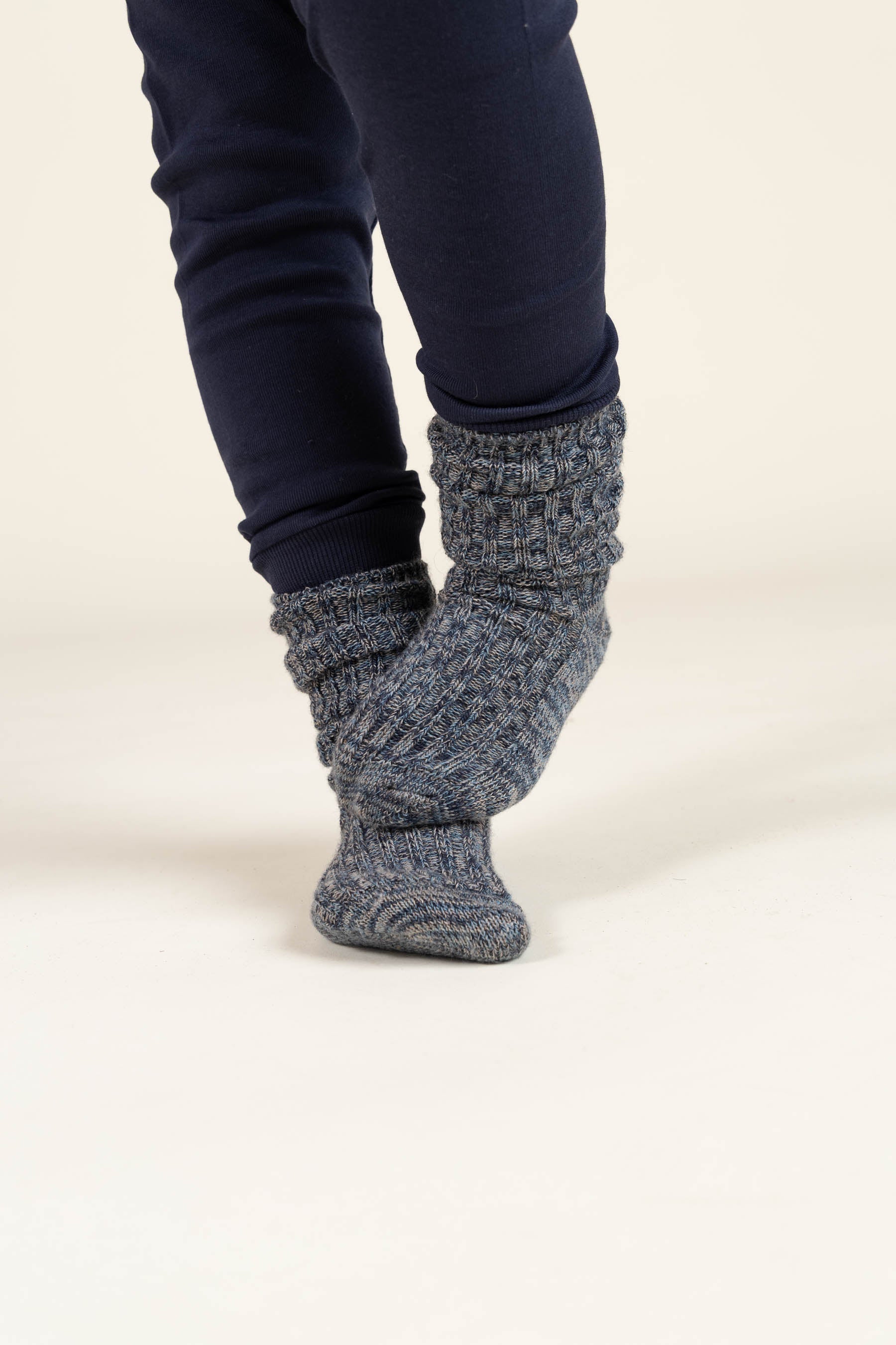 MP Wollen slobkousen - All - Navy Melange | 100779 MP Noa Socks