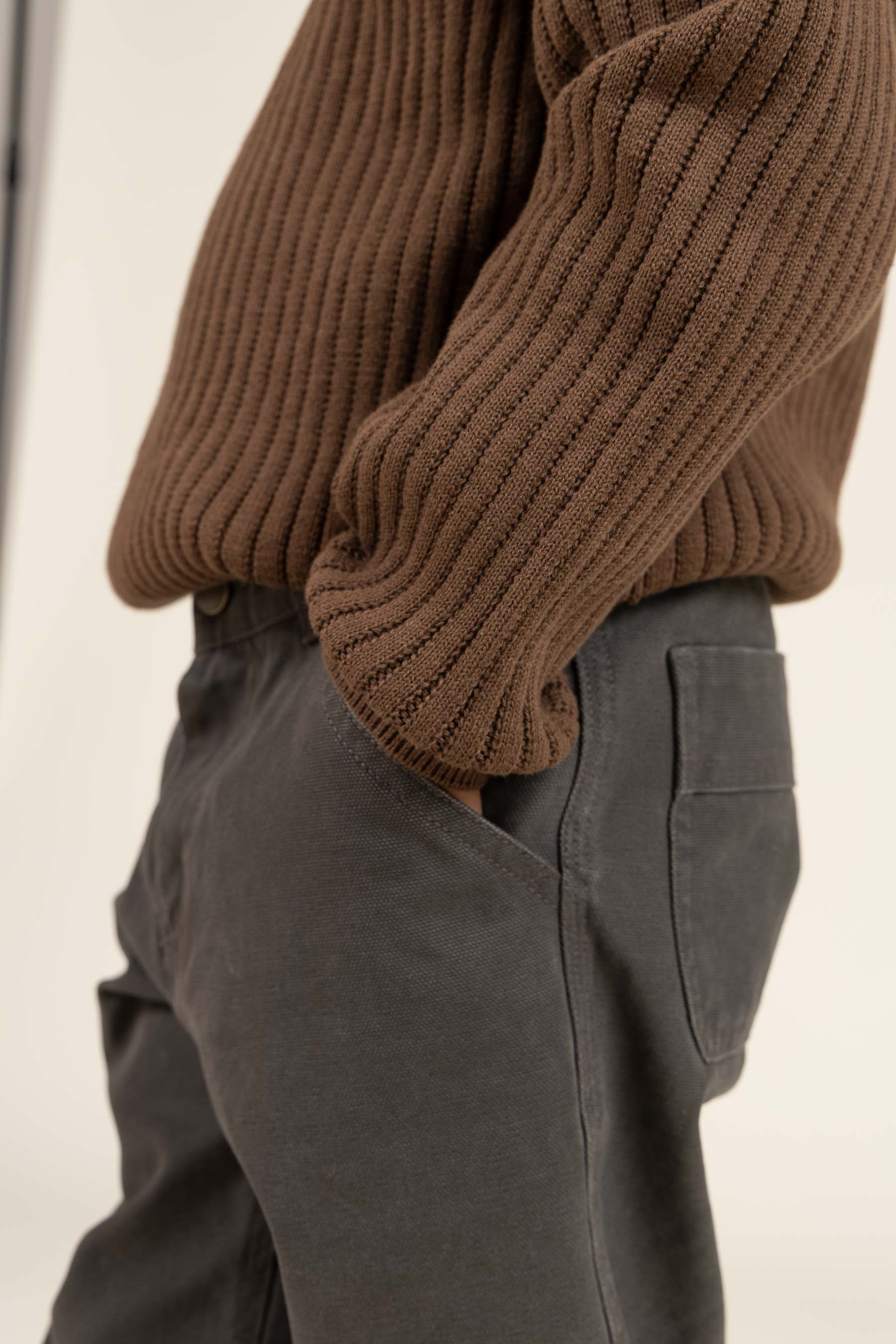Canvas broek - Kids - Dark Grey | 100117 Dereck