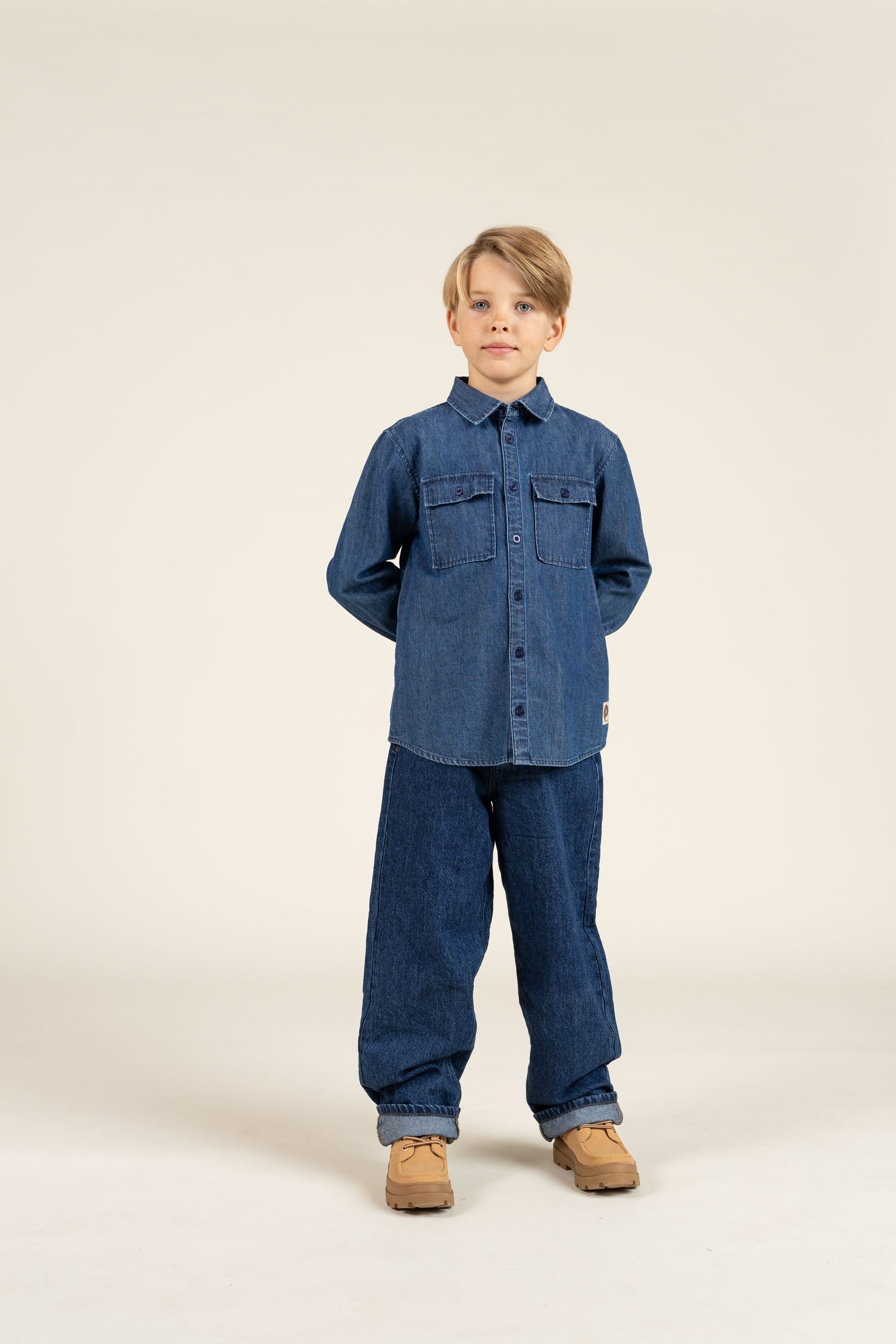 Denim overhemd - Tween - Dark Blue Denim | 100369 Delhi
