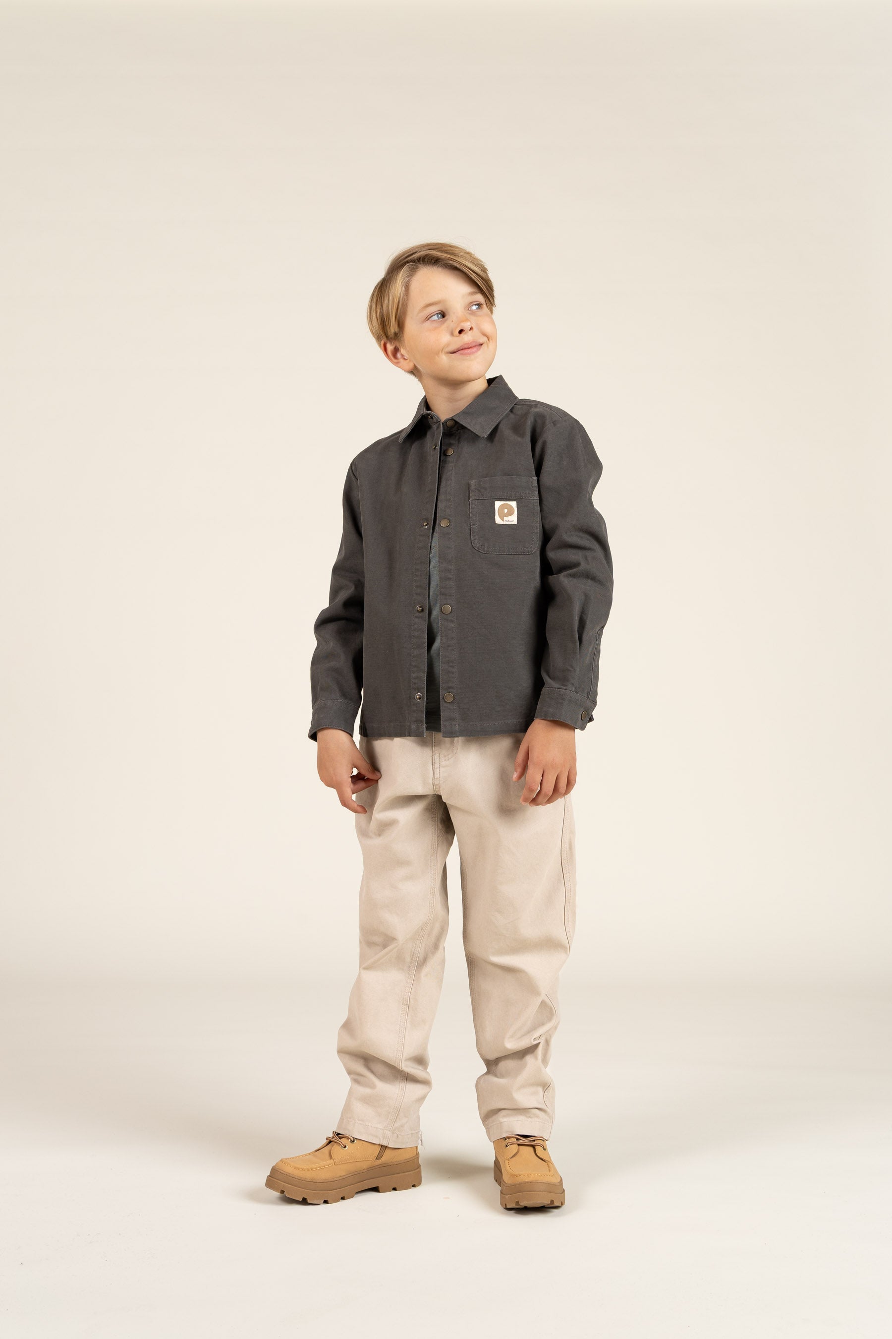 Canvas Overshirt  - Tween - Dark Grey | 100346 Dereck